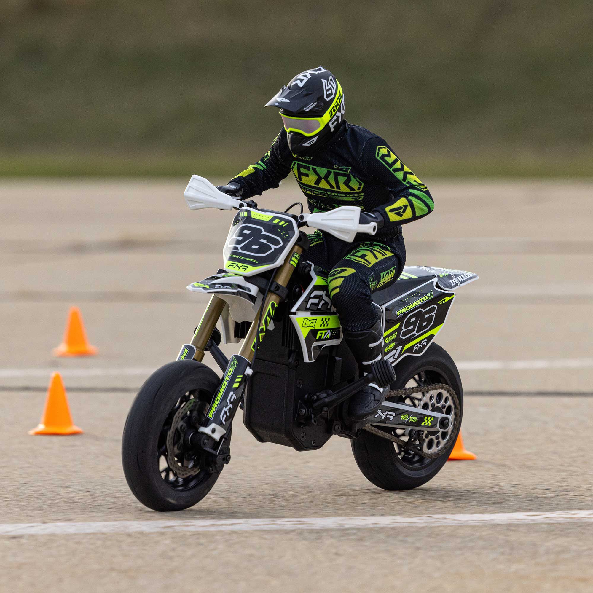 Losi 1/4 Promoto-SM FXR Supermoto Motorcycle RTR Basic, White