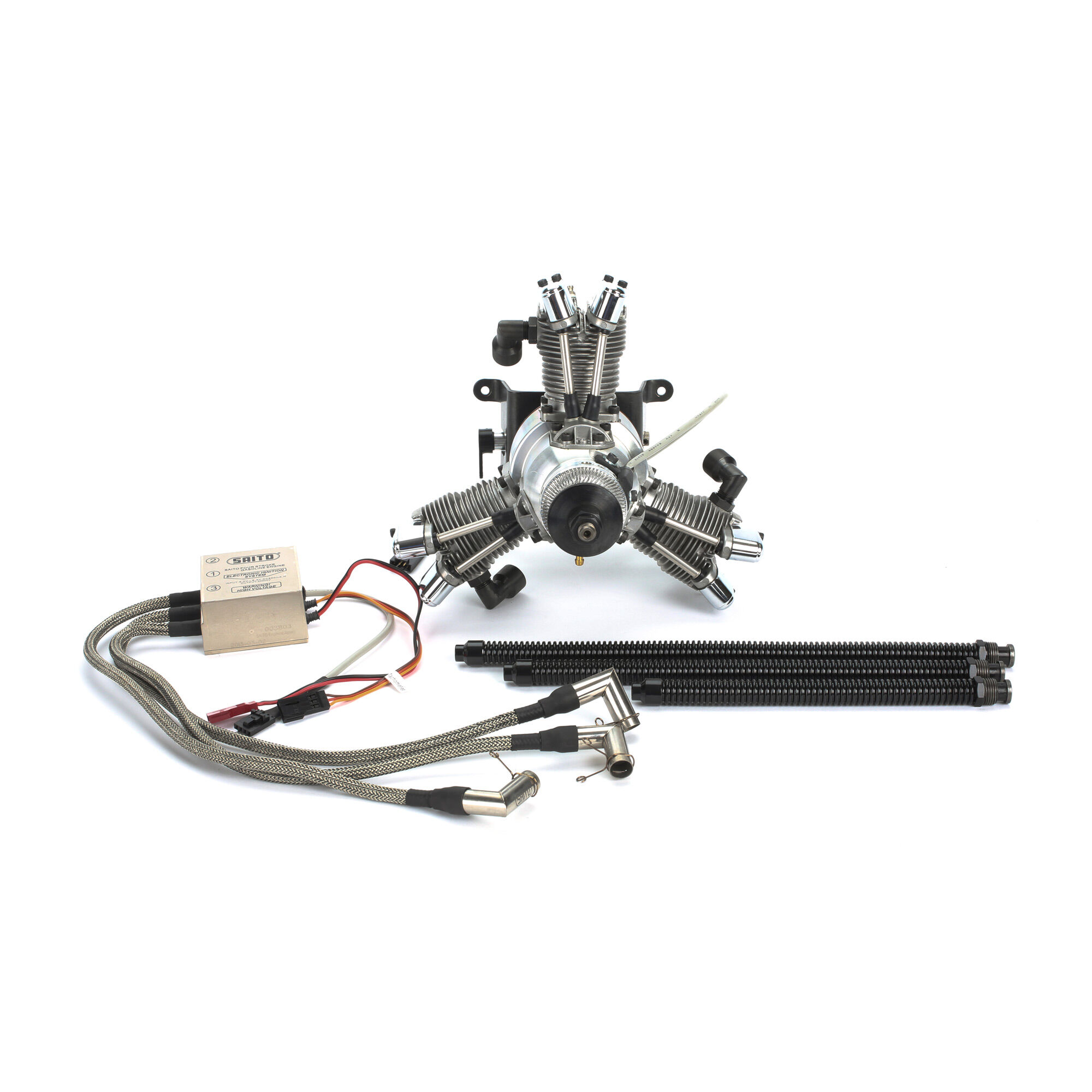 Saito Engines FG-33R3 33cc 3-Cylinder Gasoline Radial Engine, BS