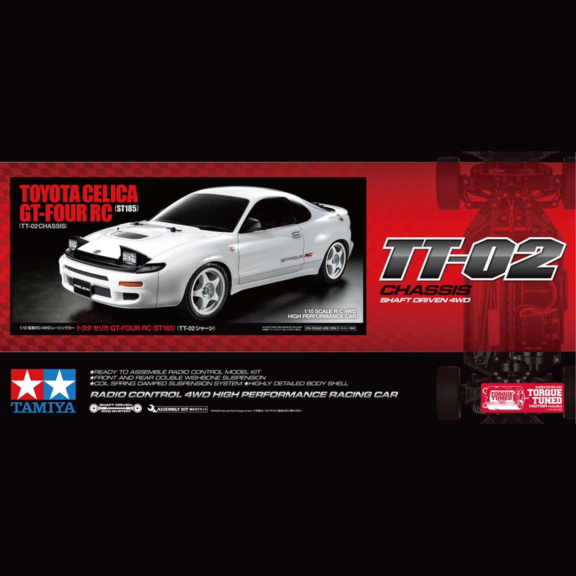 Tamiya 1/10 Toyota Celica GT-Four ST185 TT-02 Touring Kit
