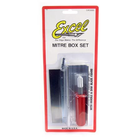 Excel Hobby Blade Corp Mitre Box with Handle & Blades