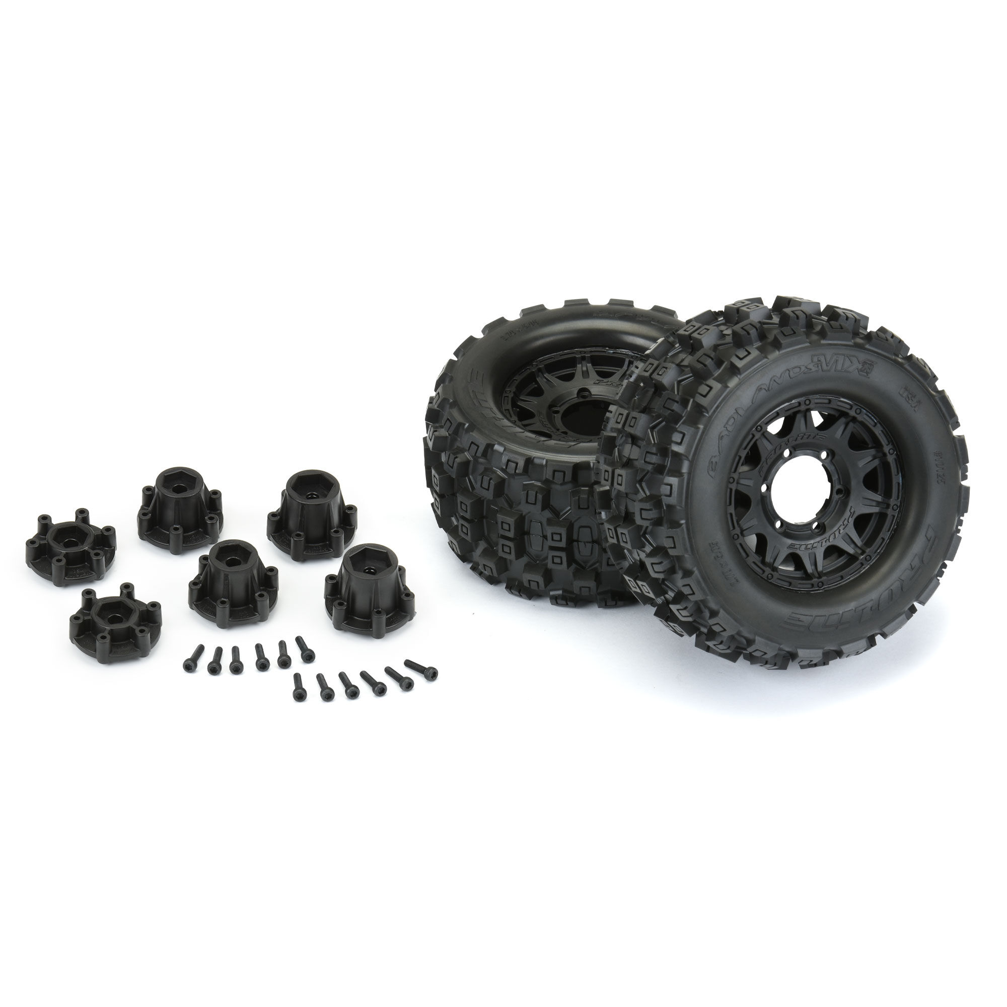 Pro-Line Racing 1/10 Badlands MX28 F/R 2.8" MT Tires MTD 12mm/14mm Black Raid (2)