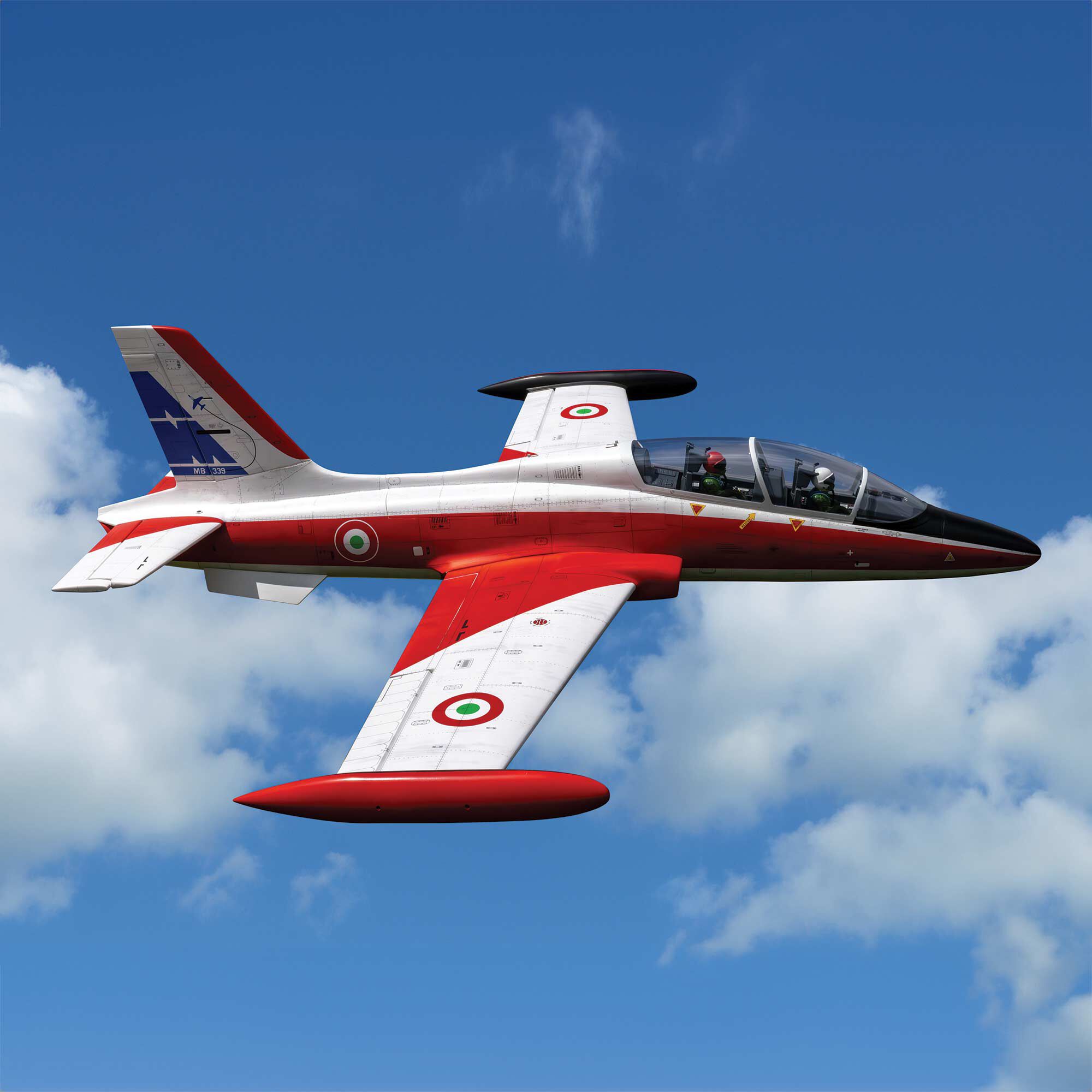 Hangar 9 Aermacchi MB-339 60-86N Scale Military Turbine Jet ARF, 84" with KingTech K-86G4+ Turbine Combo