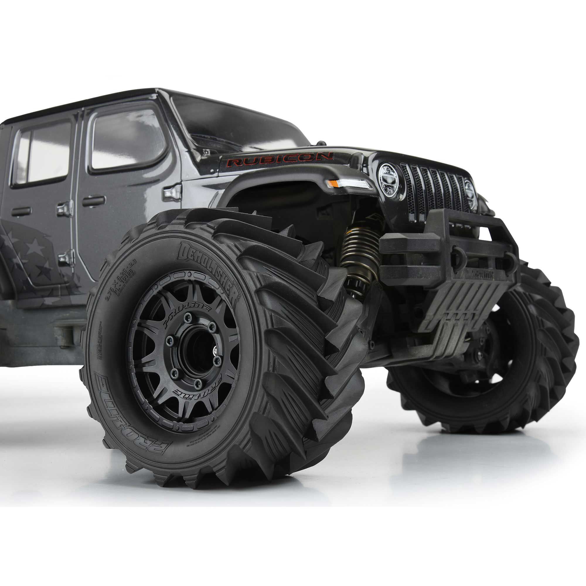 Pro-Line Racing 1/10 Demolisher F/R 2.8" MT Tires Mounted 12mm/14mm Black Raid (2)