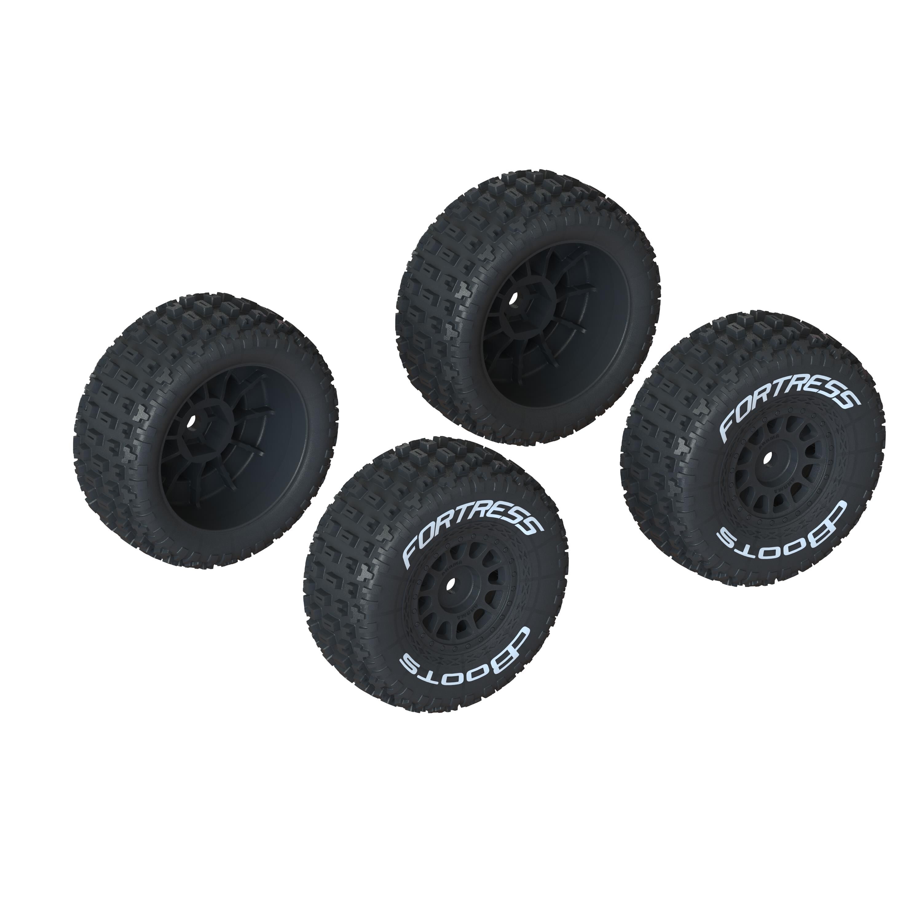 ARRMA dBoots 'FORTRESS' Tire Set Glued, Option (2 Pairs)