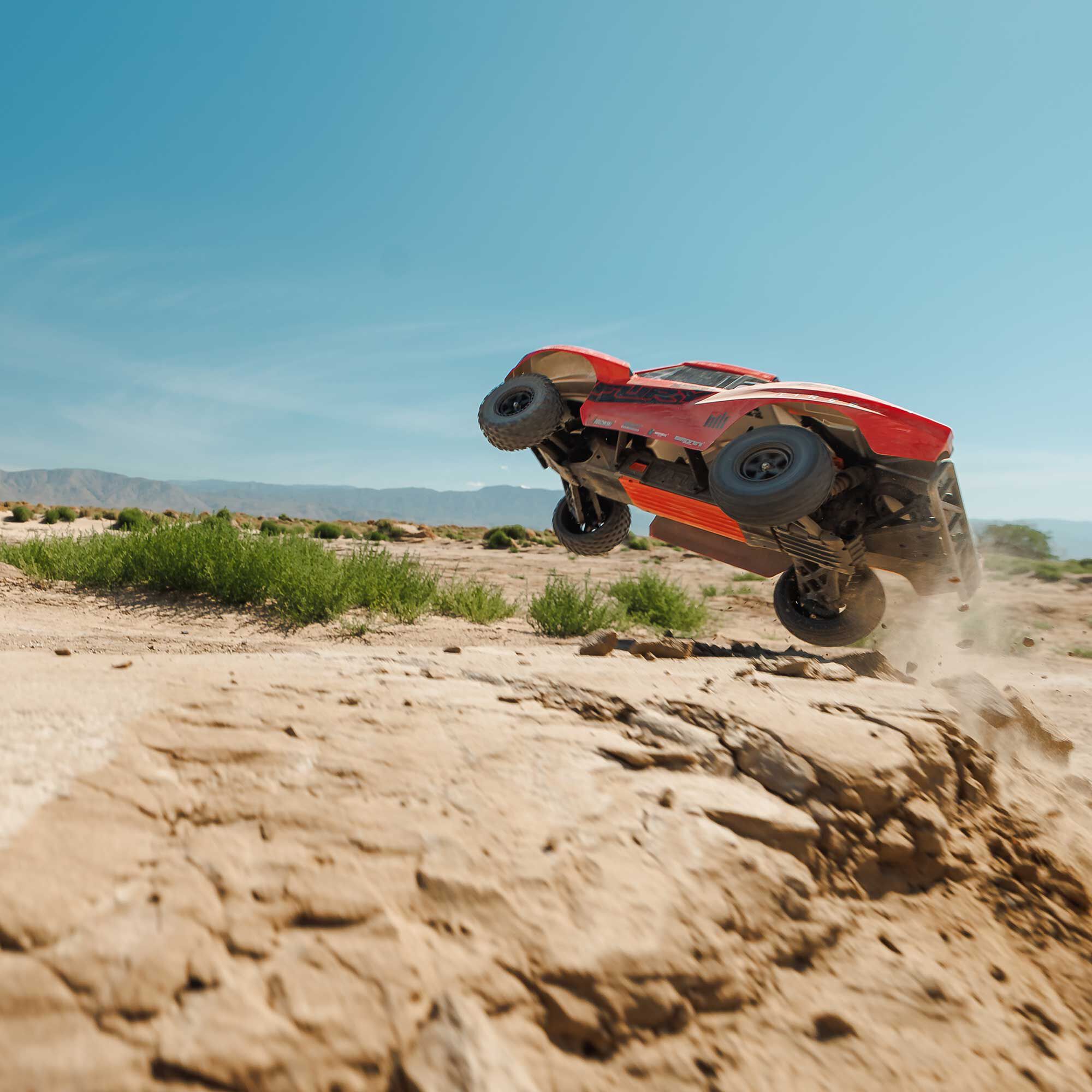 ARRMA 1/10 FURY 2WD RTR Brushed Short Course Truck (Battery & Charger Included), Red