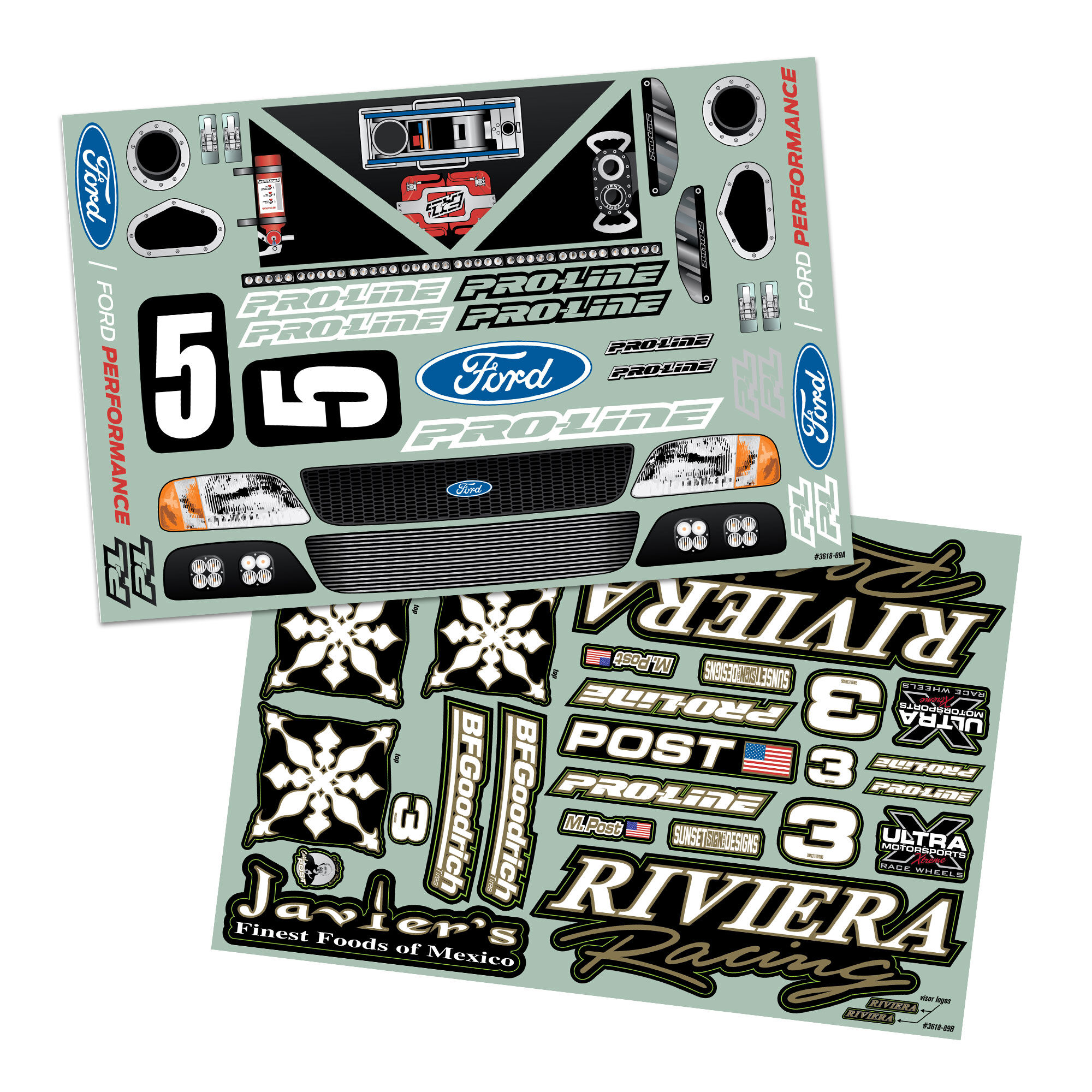 Pro-Line Racing 1/7 Pre-Cut 1997 Ford F-150 Trophy Truck Riviera Black Body: Mojave