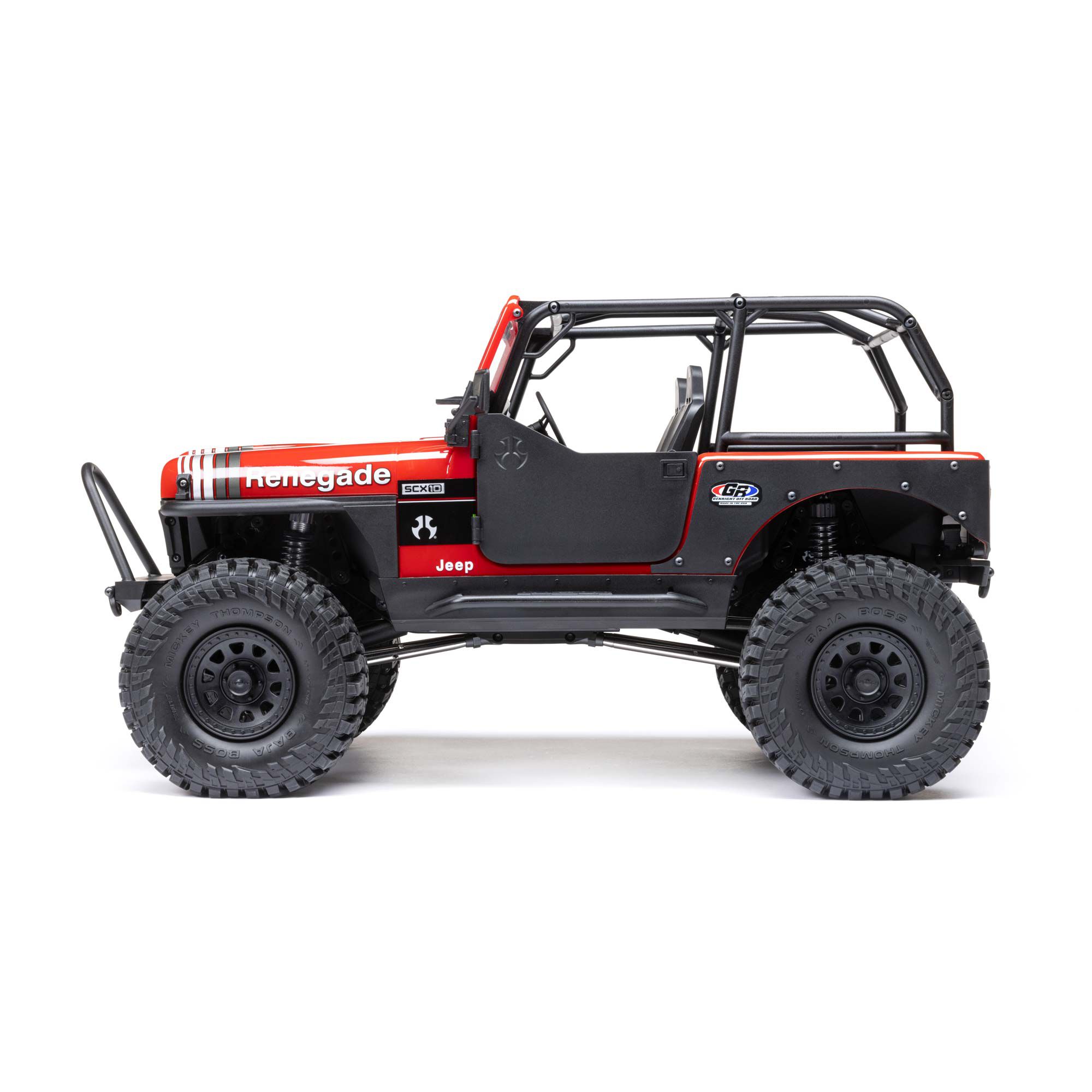 Axial 1/10 SCX10 III Jeep CJ-7 4X4 RTR Brushed Rock Crawler, Red