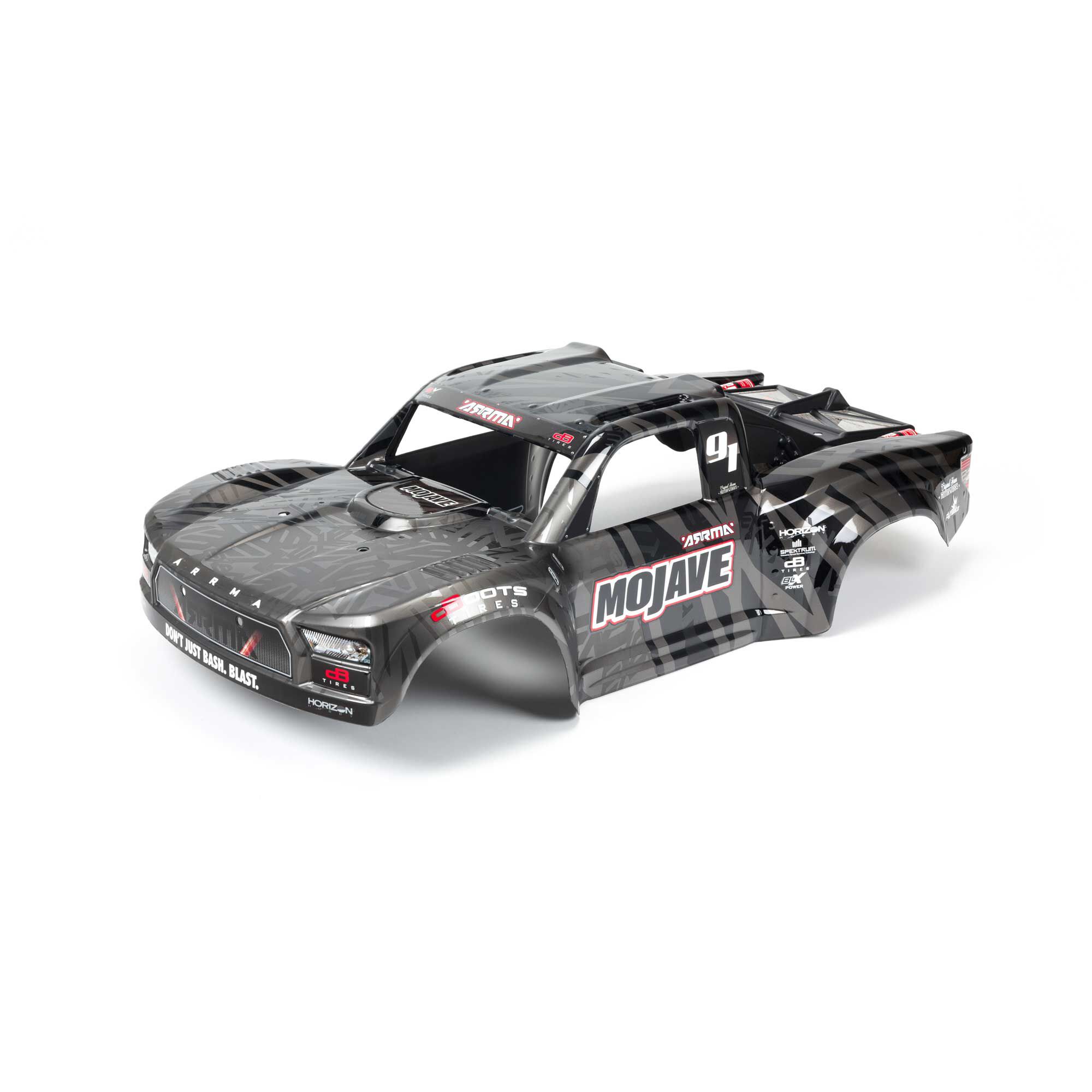 ARRMA 1/7 Painted Body, Black: MOJAVE 6S EXB