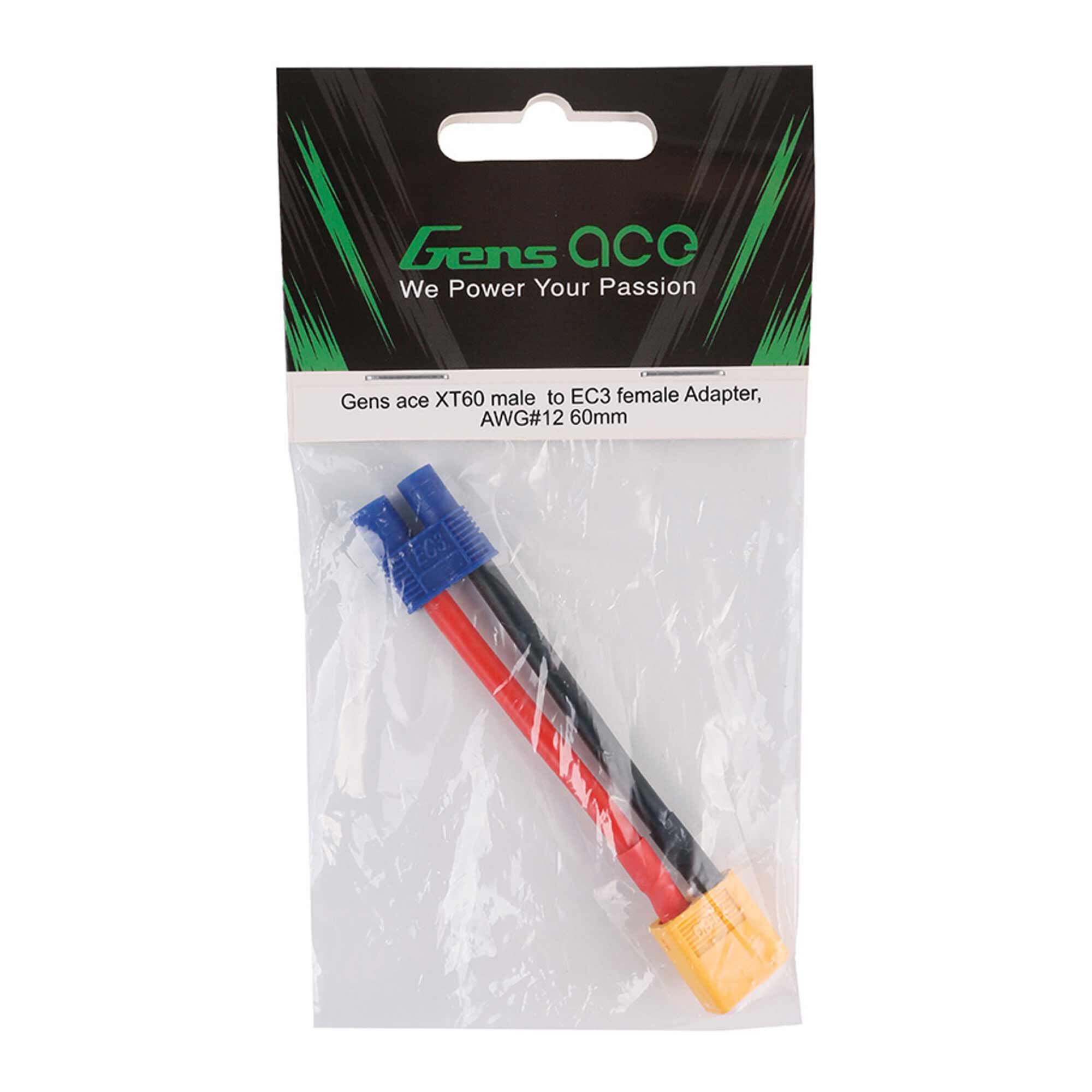 Gens ace XT60 Male to EC3 Female Adapter Cable
