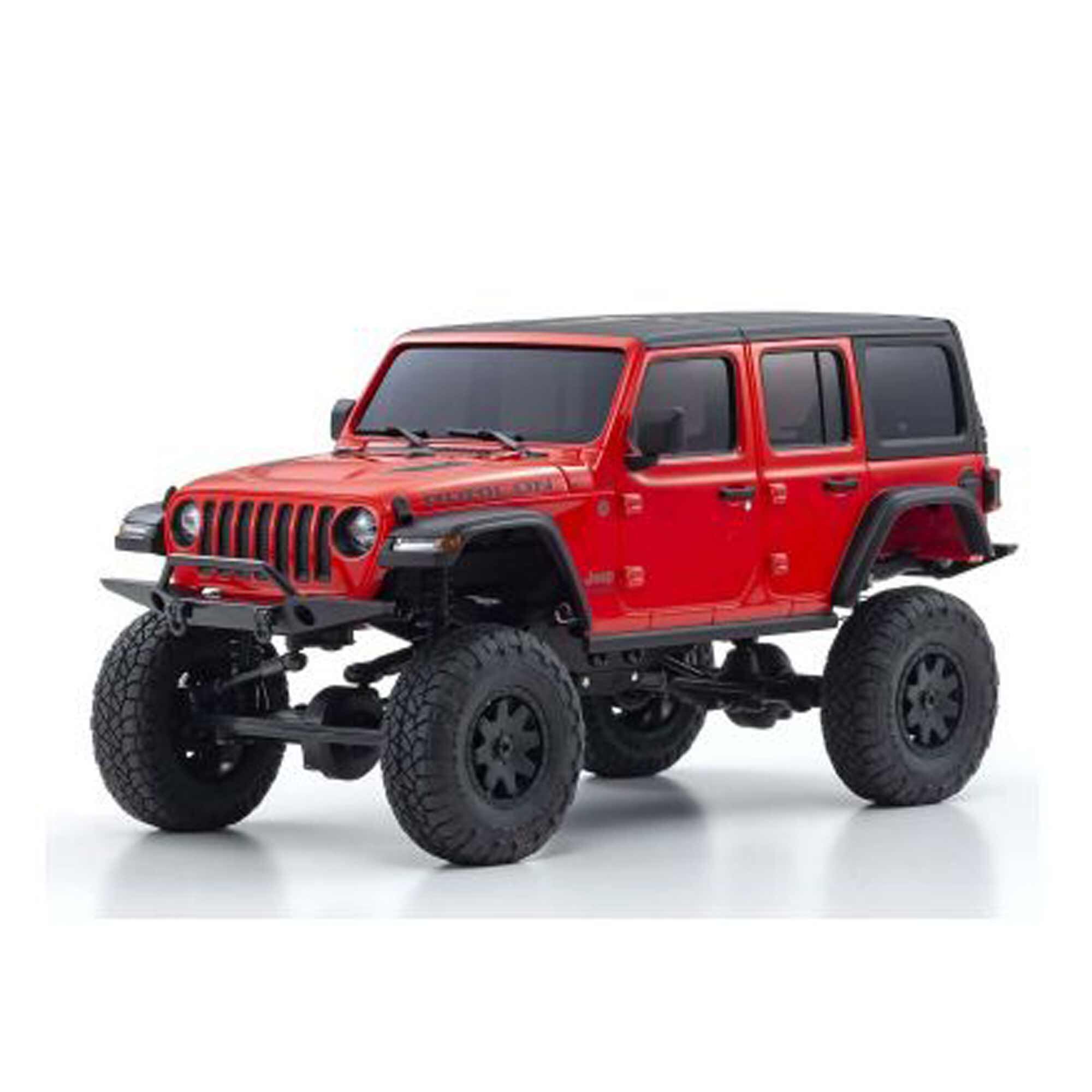 Kyosho 1/28 Jeep Wrangler Unlimited Rubicon MINI-Z 4x4 Crawler RTR, Red