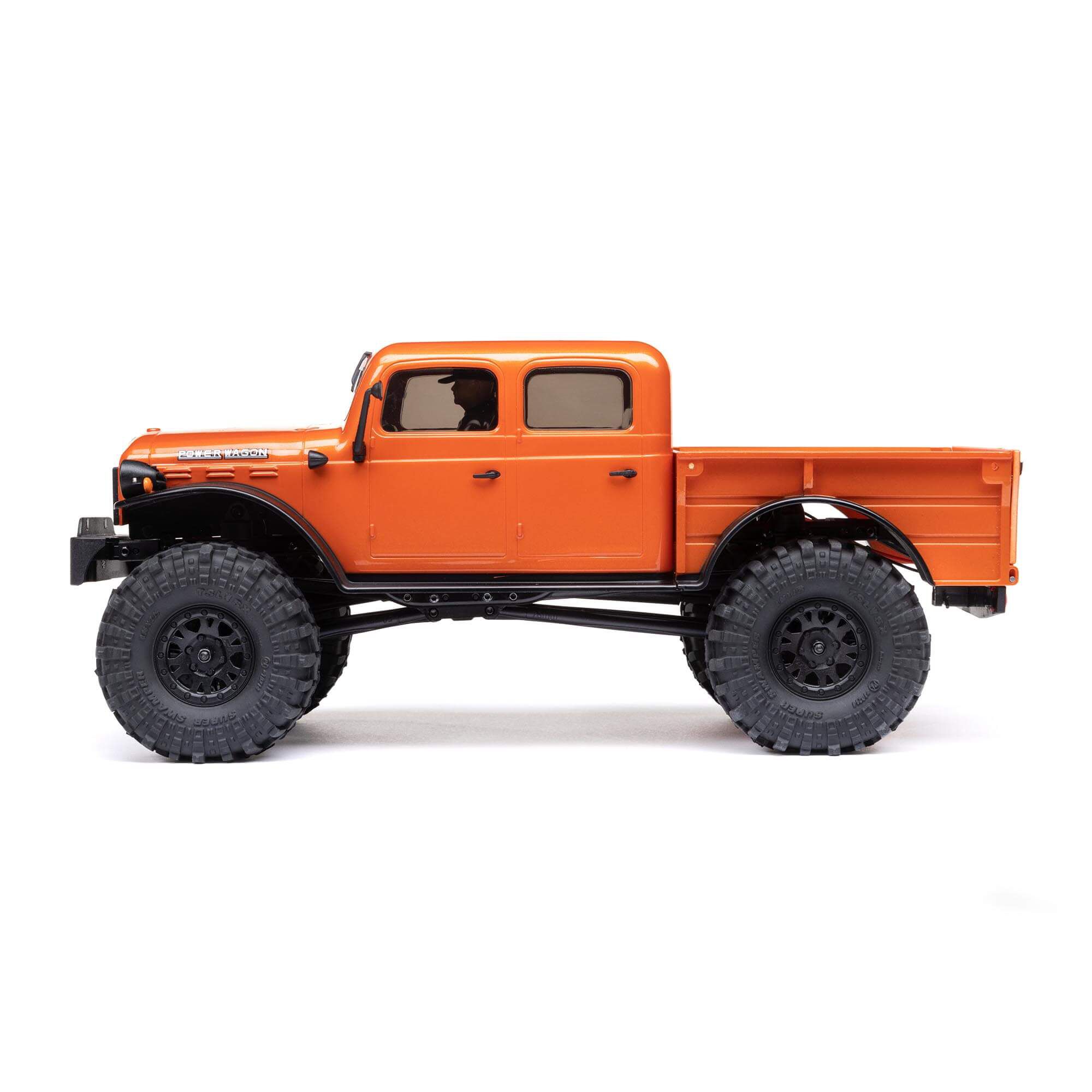 Axial 1/24 SCX24 Dodge Power Wagon 4X4 RTR Brushed Rock Crawler (Battery & Charger Included), Orange