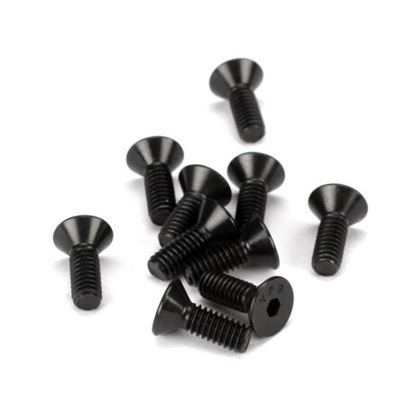 Losi Flat Head Screws, 8-32 x 1/2" (10)