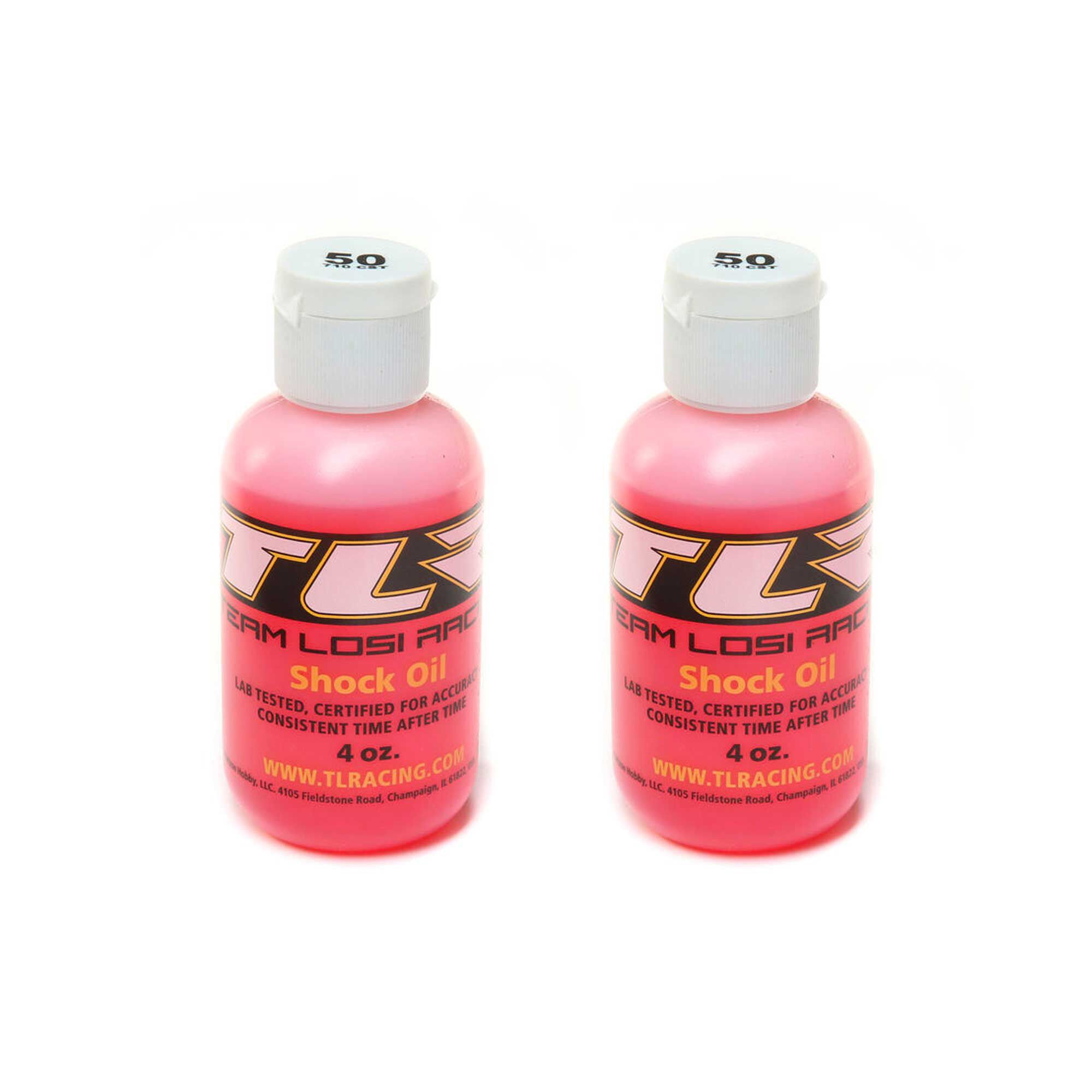 Team Losi Racing Silicone Shock Oil, 50WT, 710CST, 4oz (2)