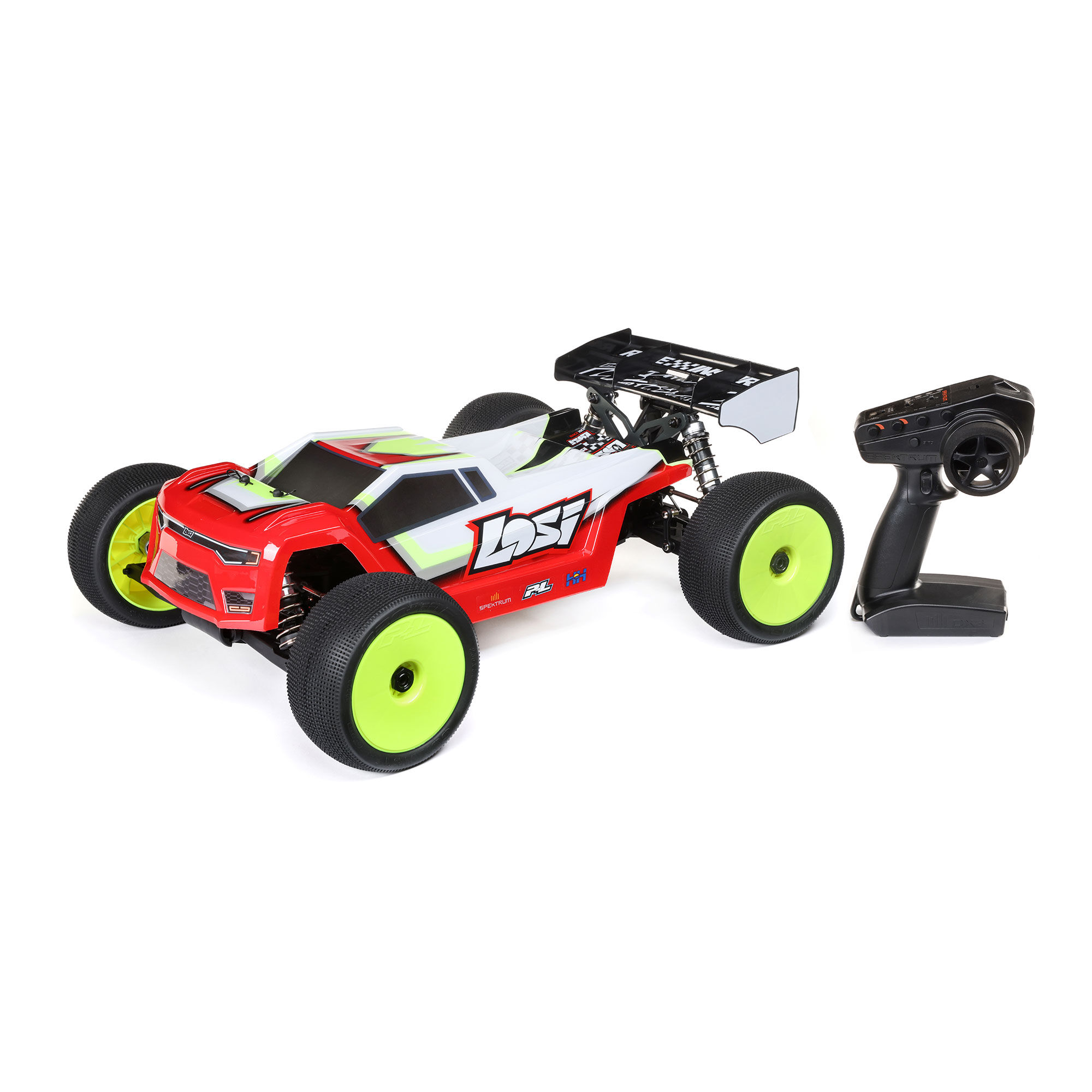 Losi 1/8 8IGHT-XTE 4S 4X4 RTR Brushless Race Truggy, Clear
