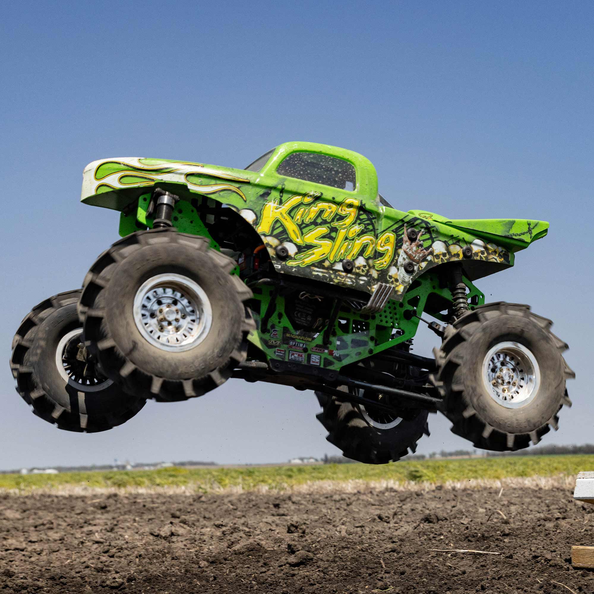 Losi 1/8 LMT Mega Truck King Sling 4S 4X4 RTR Brushless Mega Truck, Green