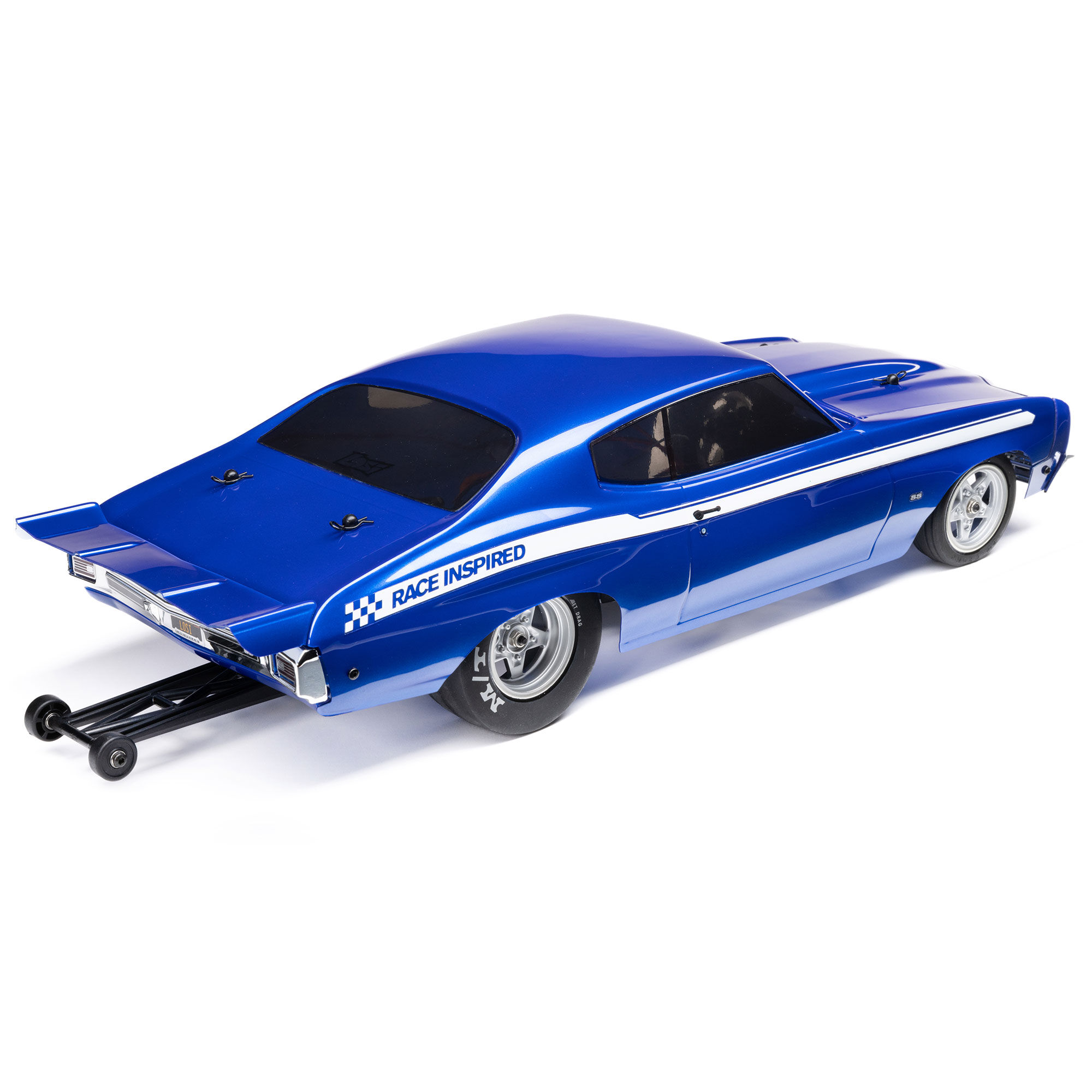 Losi 1/16 Mini 1970 Chevy Chevelle 2S 2WD RTR Brushless No Prep Drag Car (Battery & Charger Included), Blue