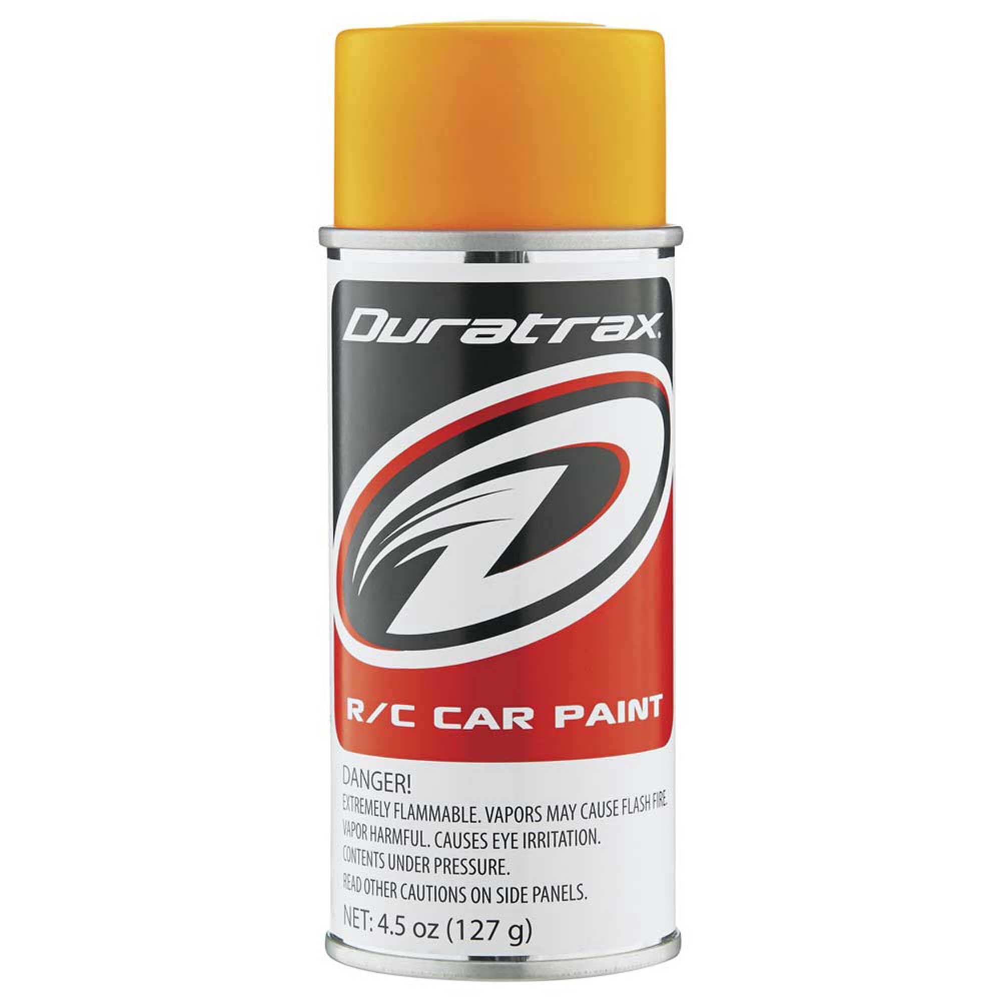 Duratrax Polycarb Spray, Fluorescent Bright Orange, 4.5oz