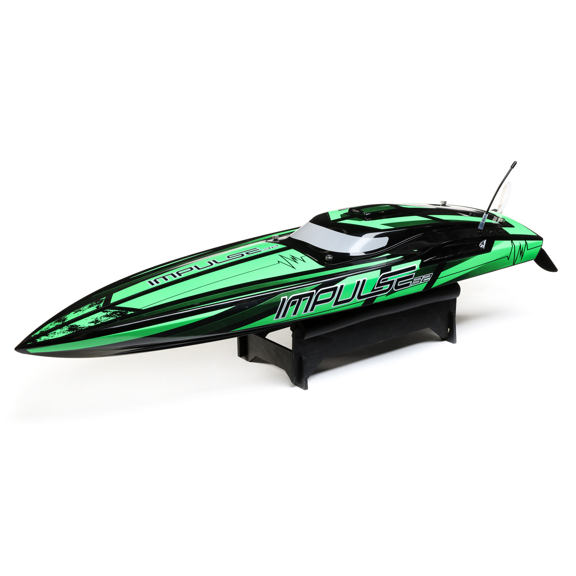 Pro Boat Impulse 32" Brushless Deep-V RTR with Smart, Black/Green