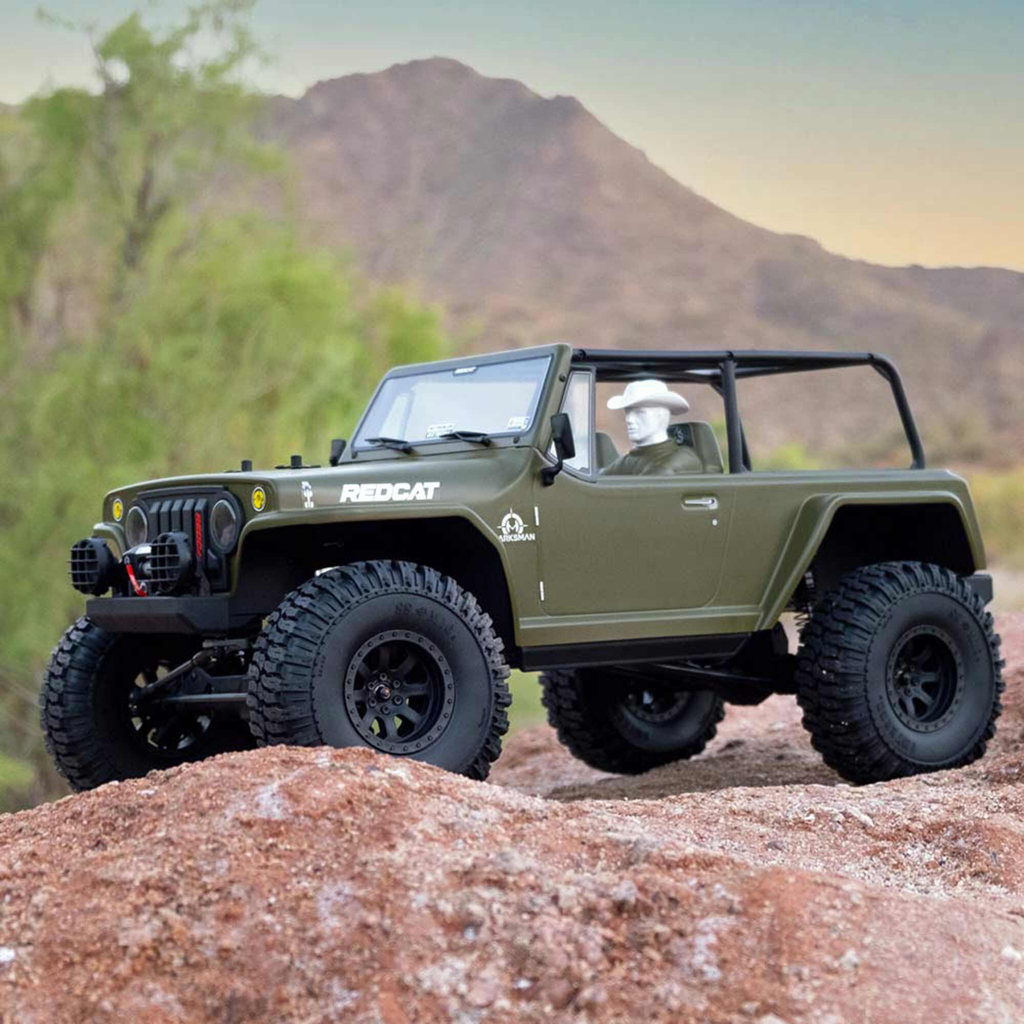 Redcat Racing 1/8 TC8 Marskman Brushed 4X4 Crawler RTR, Olive