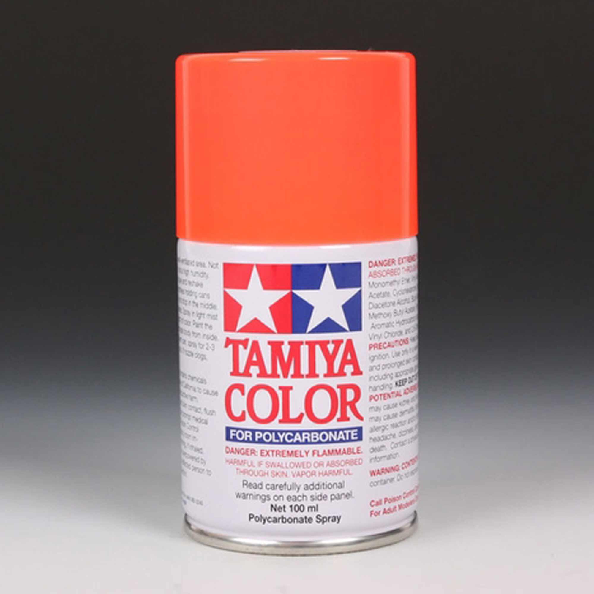 Tamiya Polycarbonate PS-20 Fluorescent Red, Spray 100 ml