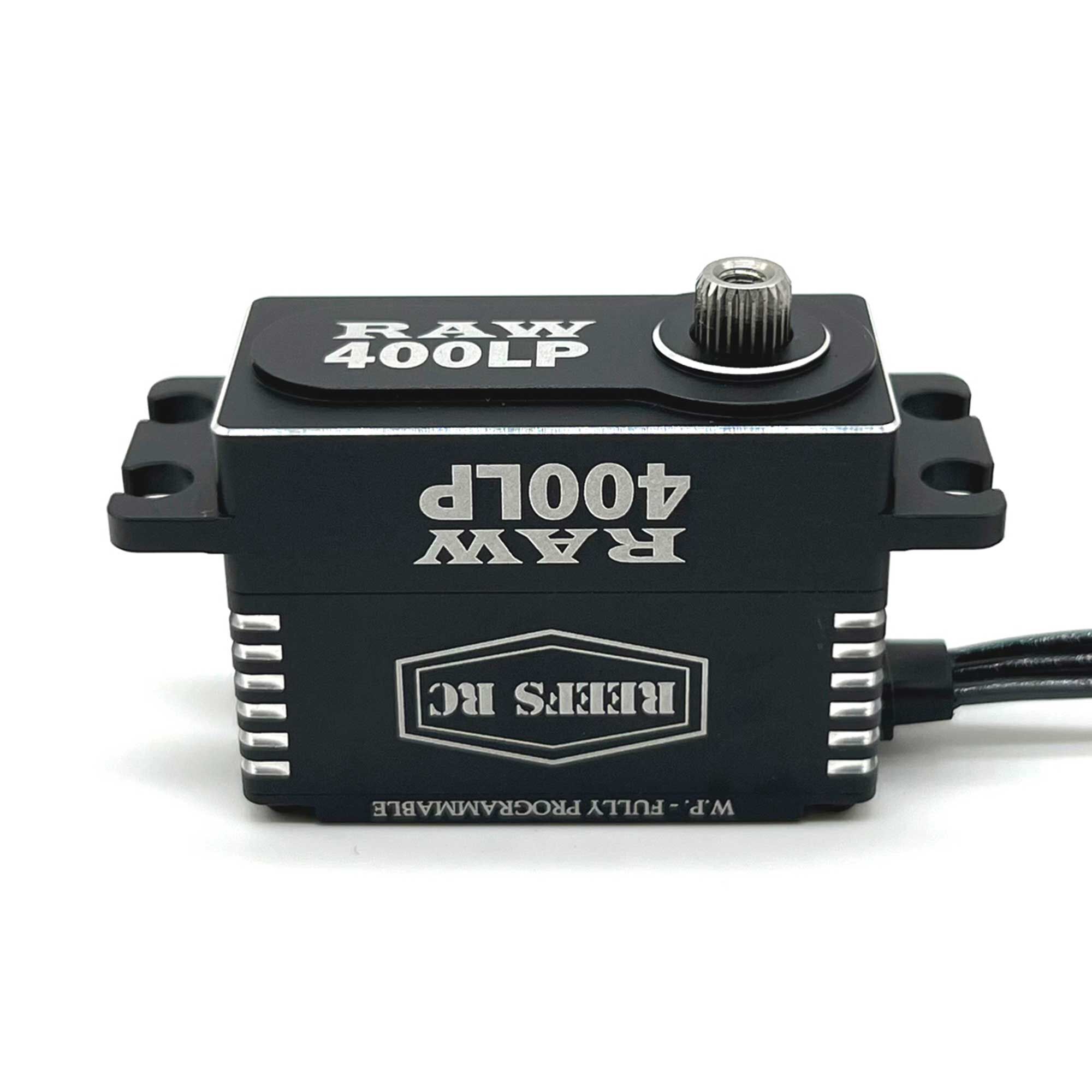 REEFS RC RAW 400LP Low Profile Digital Metal Gear Waterproof Programmable Servo, Black