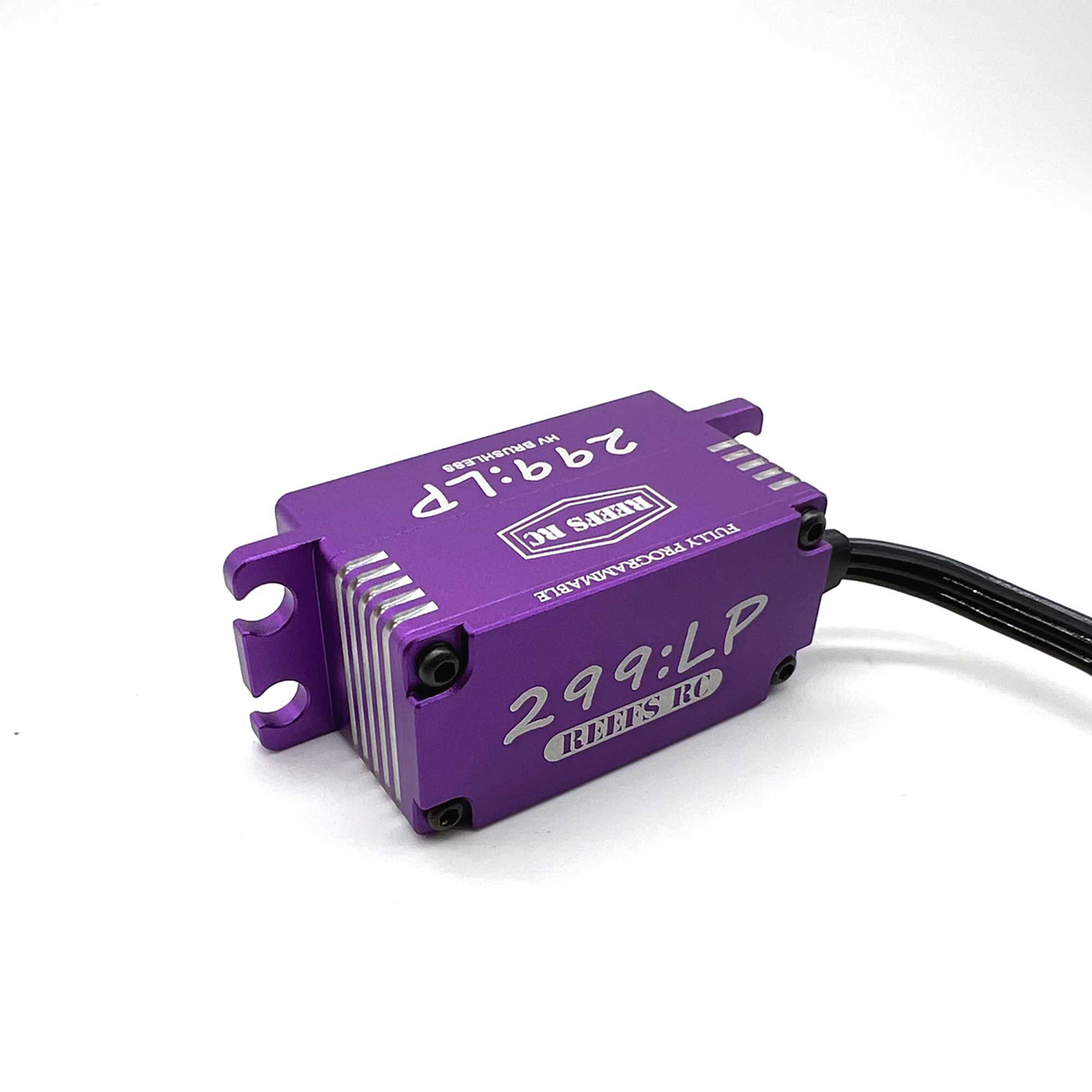 REEFS RC 299:LP Low Profile Digital Metal Gear Waterproof Programmable Servo, Purple