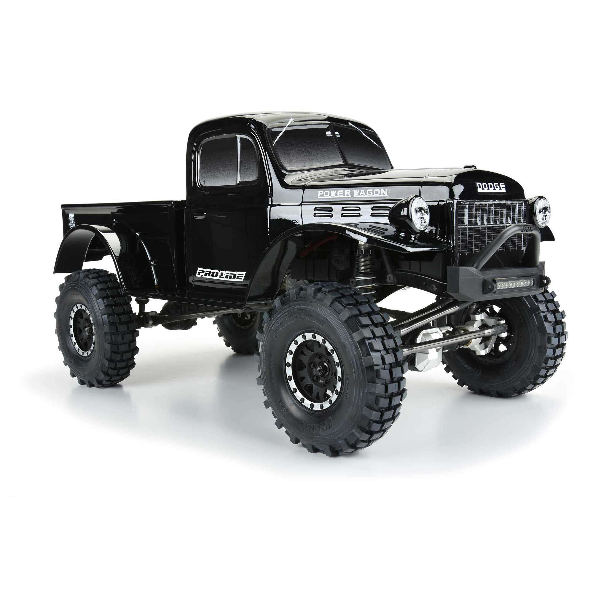 Pro-Line Racing 1/10 1946 Dodge Power Wagon Black Body 12.3" (313mm) WB Crawlers