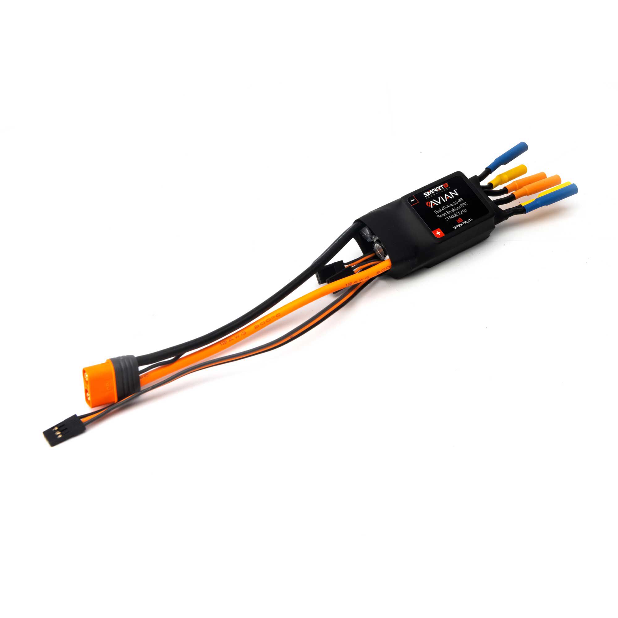 Spektrum Accessories Avian Dual 40-Amp Brushless Smart ESC, 3S - 6S