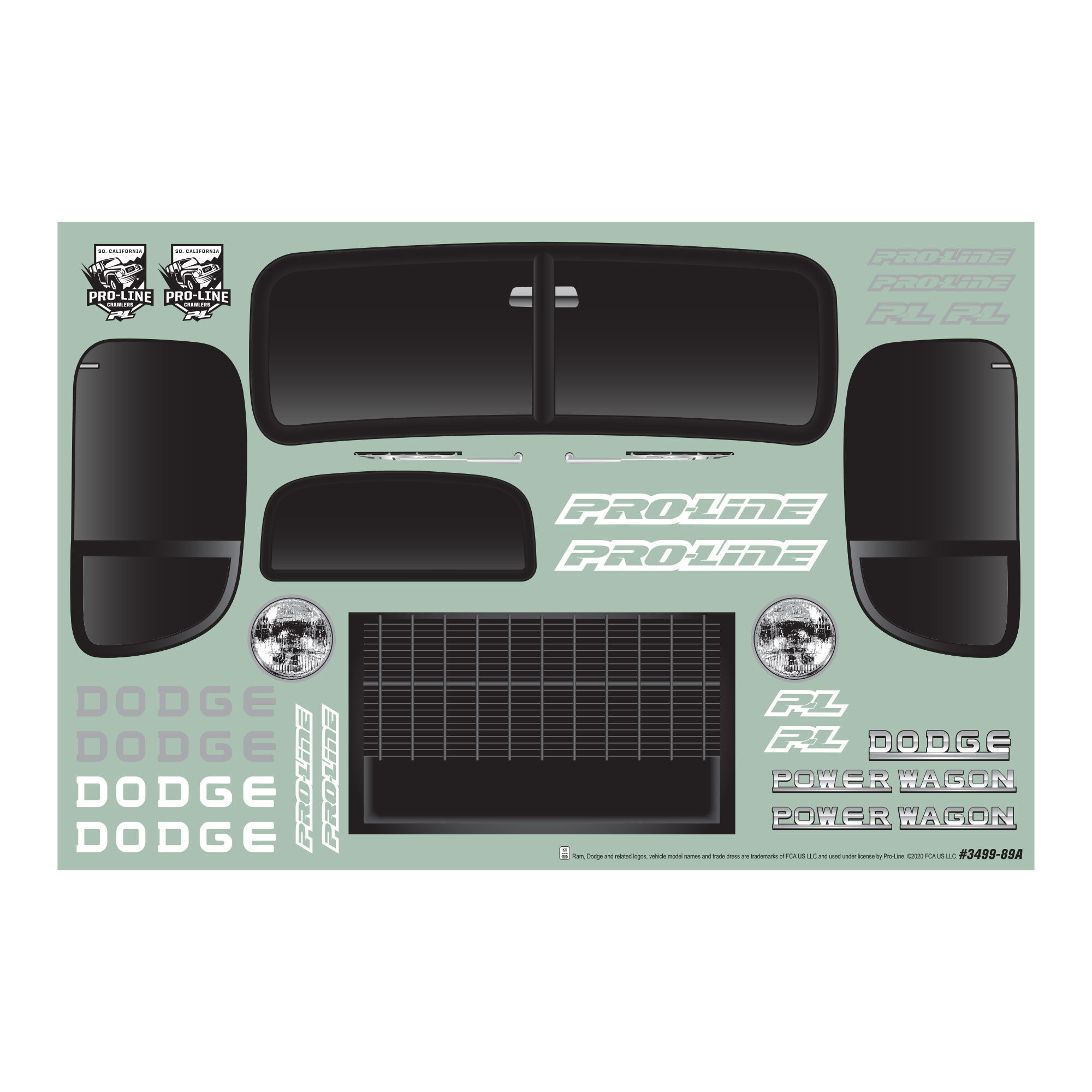 Pro-Line Racing 1/10 1946 Dodge Power Wagon Black Body 12.3" (313mm) WB Crawlers