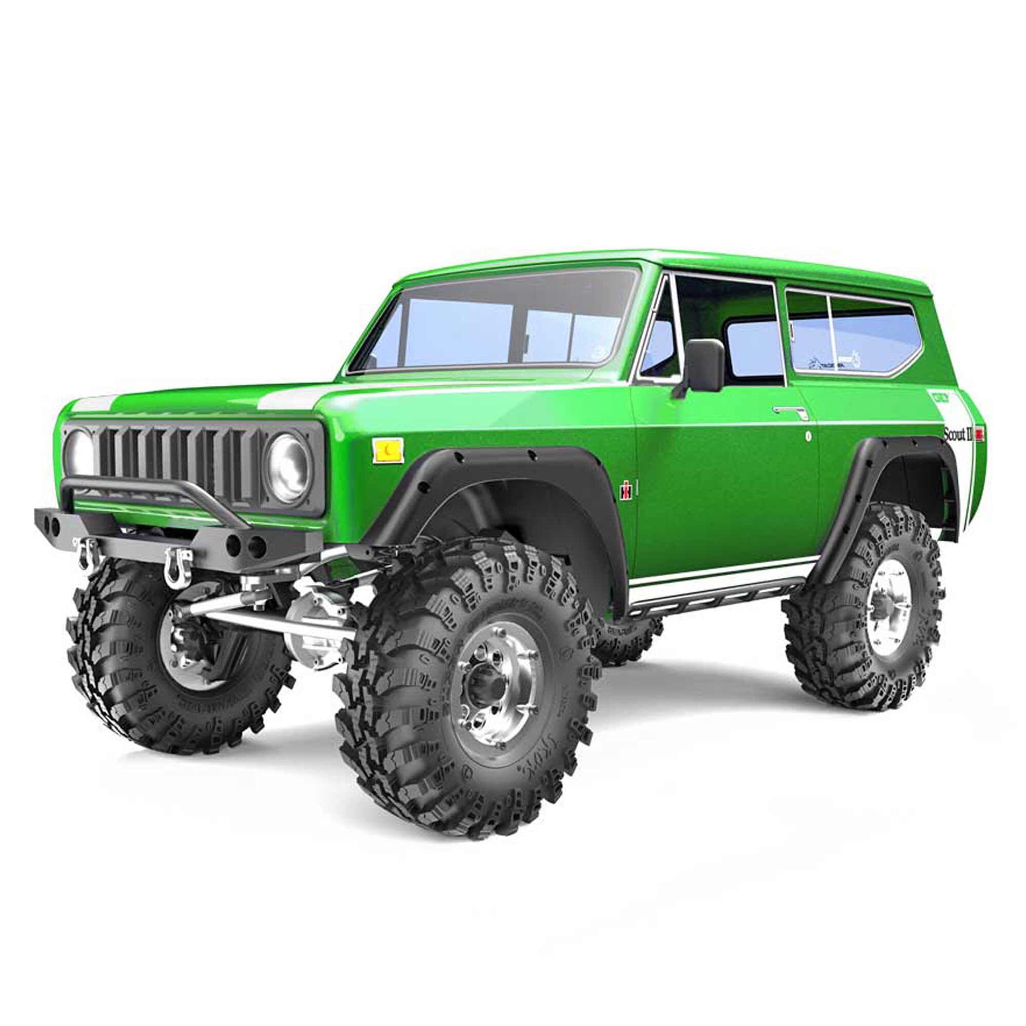 Redcat Racing 1/10 Gen8 V2 International Harvester Scout II Brushed 4X4 Crawler RTR, Green