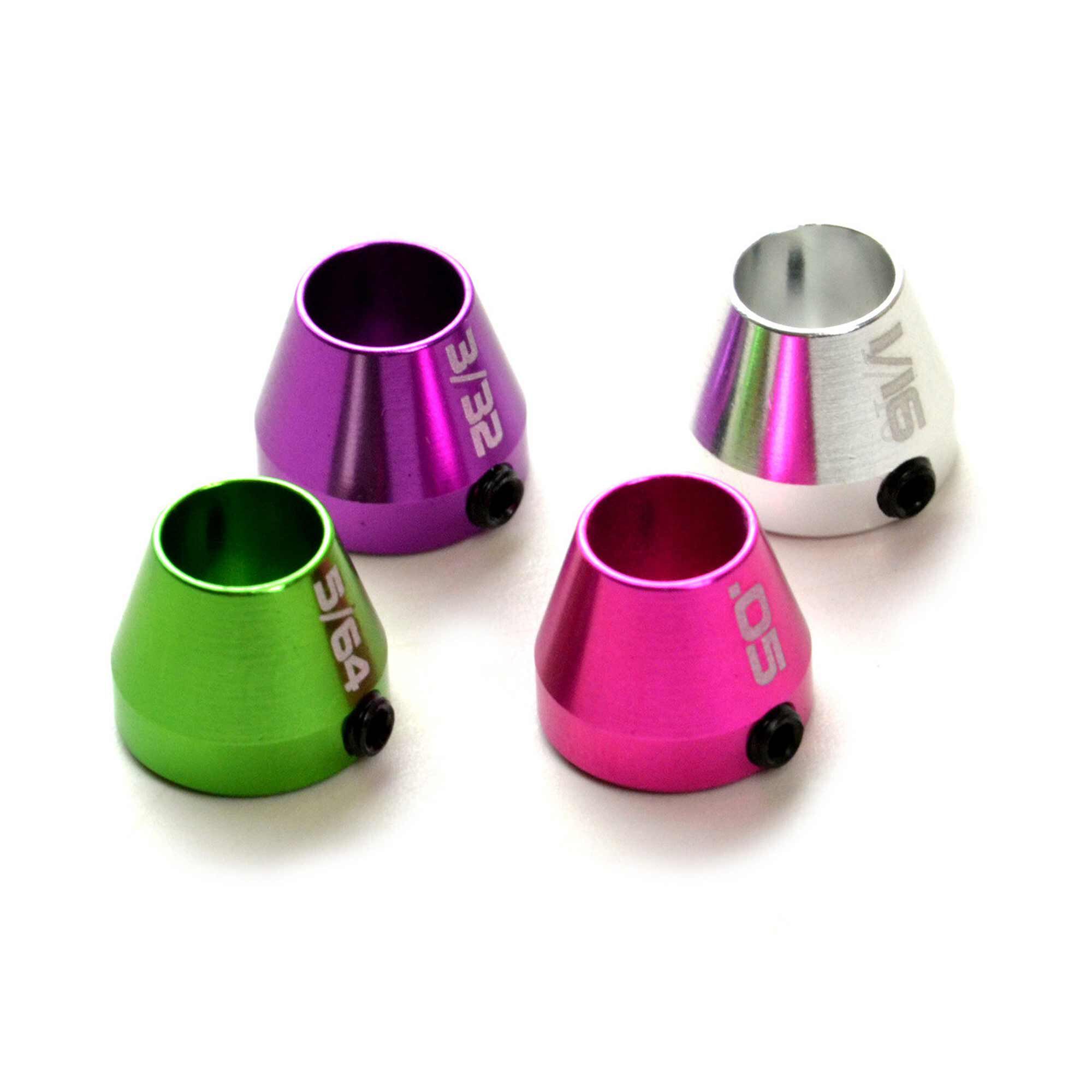 EXOTEK RACING LLC Mip Hex Id Collar Set, Standard Sae .05, 1/16, 5/64, 3/32