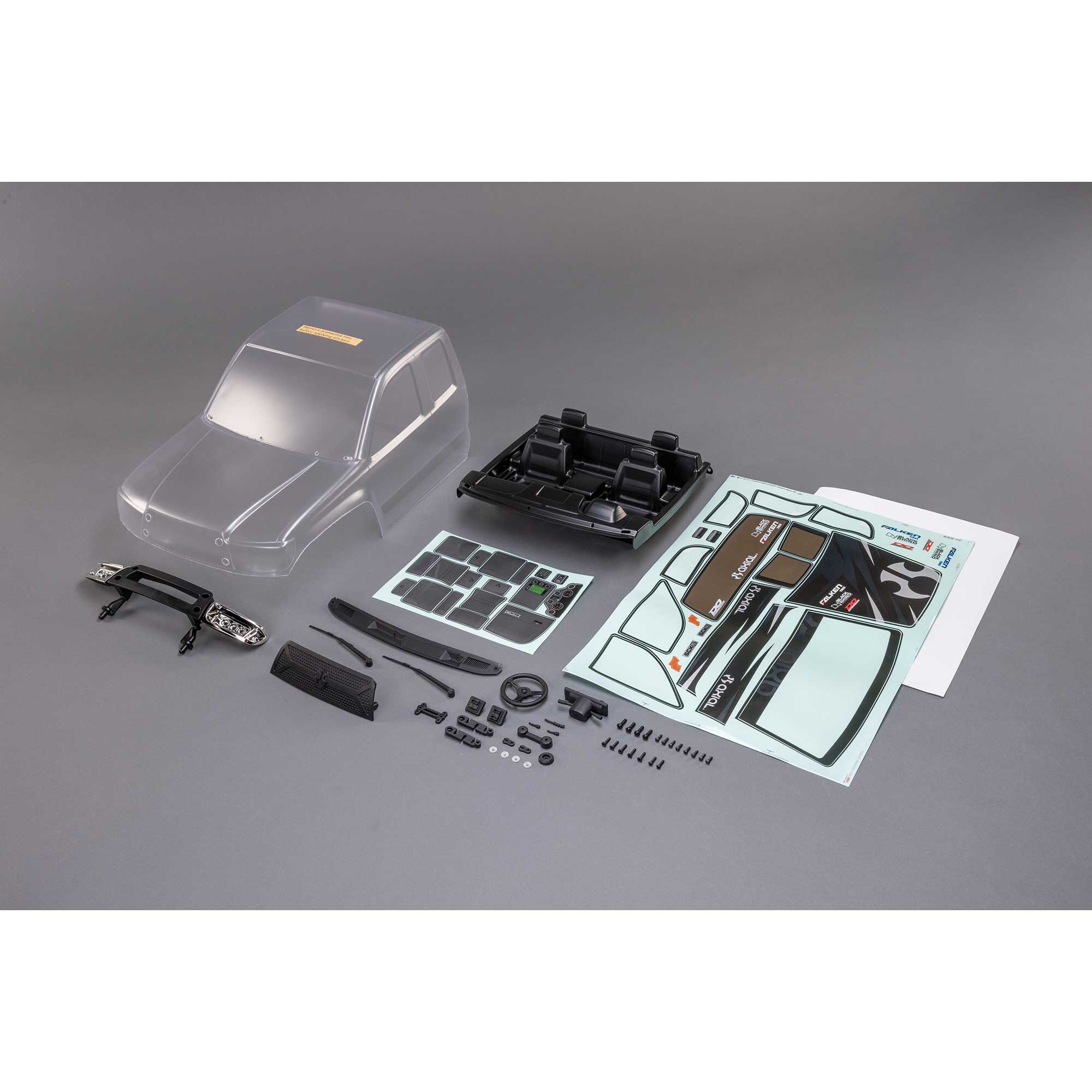 Axial SCX6: Body & Interior Set (Clear): Trail Honcho