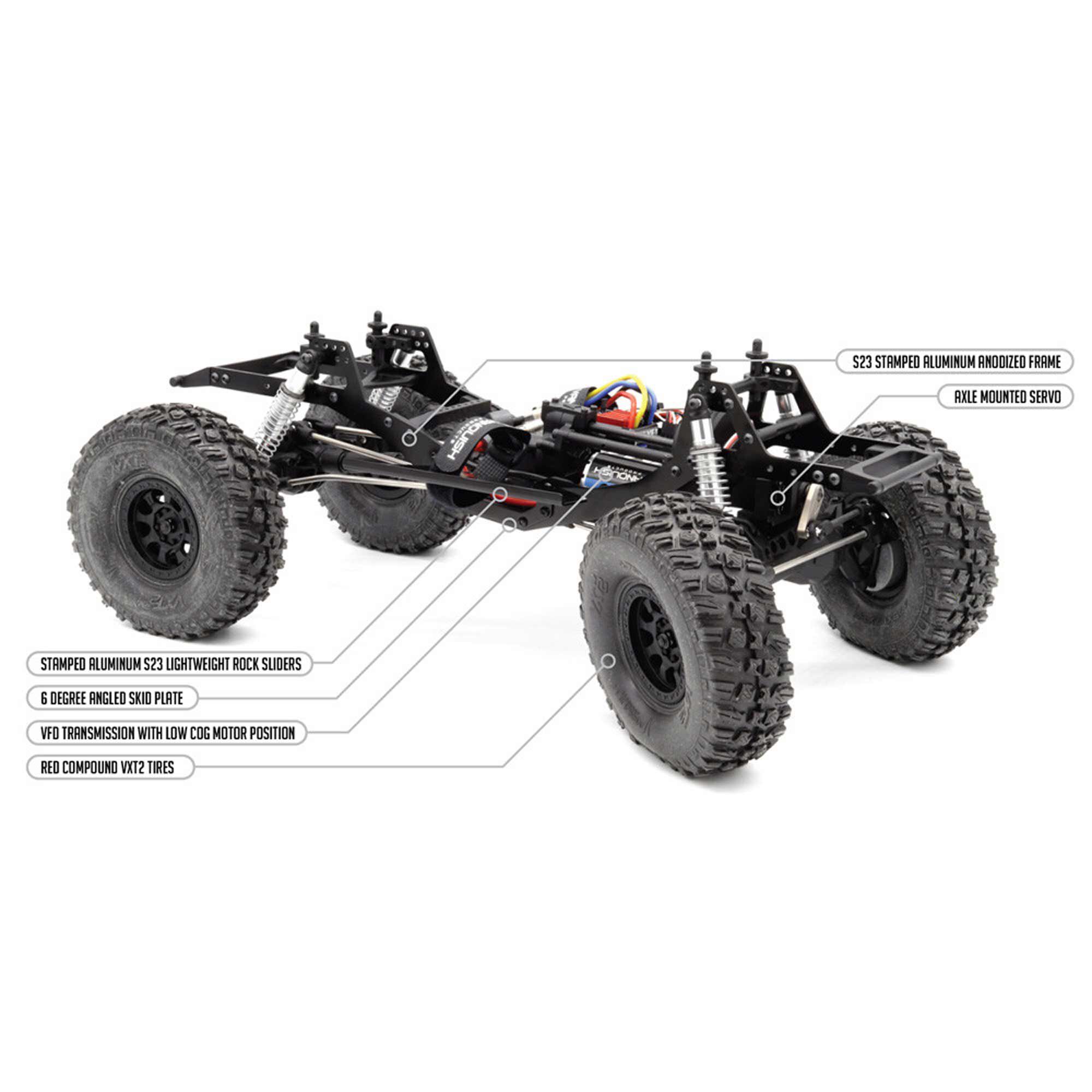 Vanquish Products 1/10 VRD Stance Brushed Rock Crawler RTR, Silver