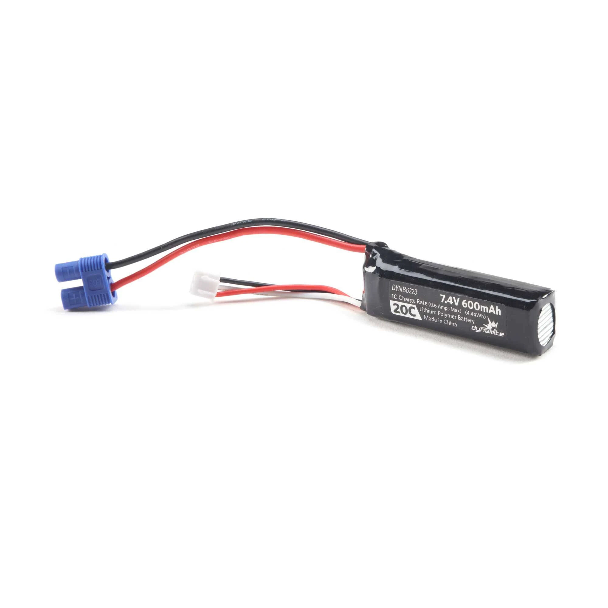 Pro Boat 7.4V 600mAh 2S 20C LiPo Battery: EC3