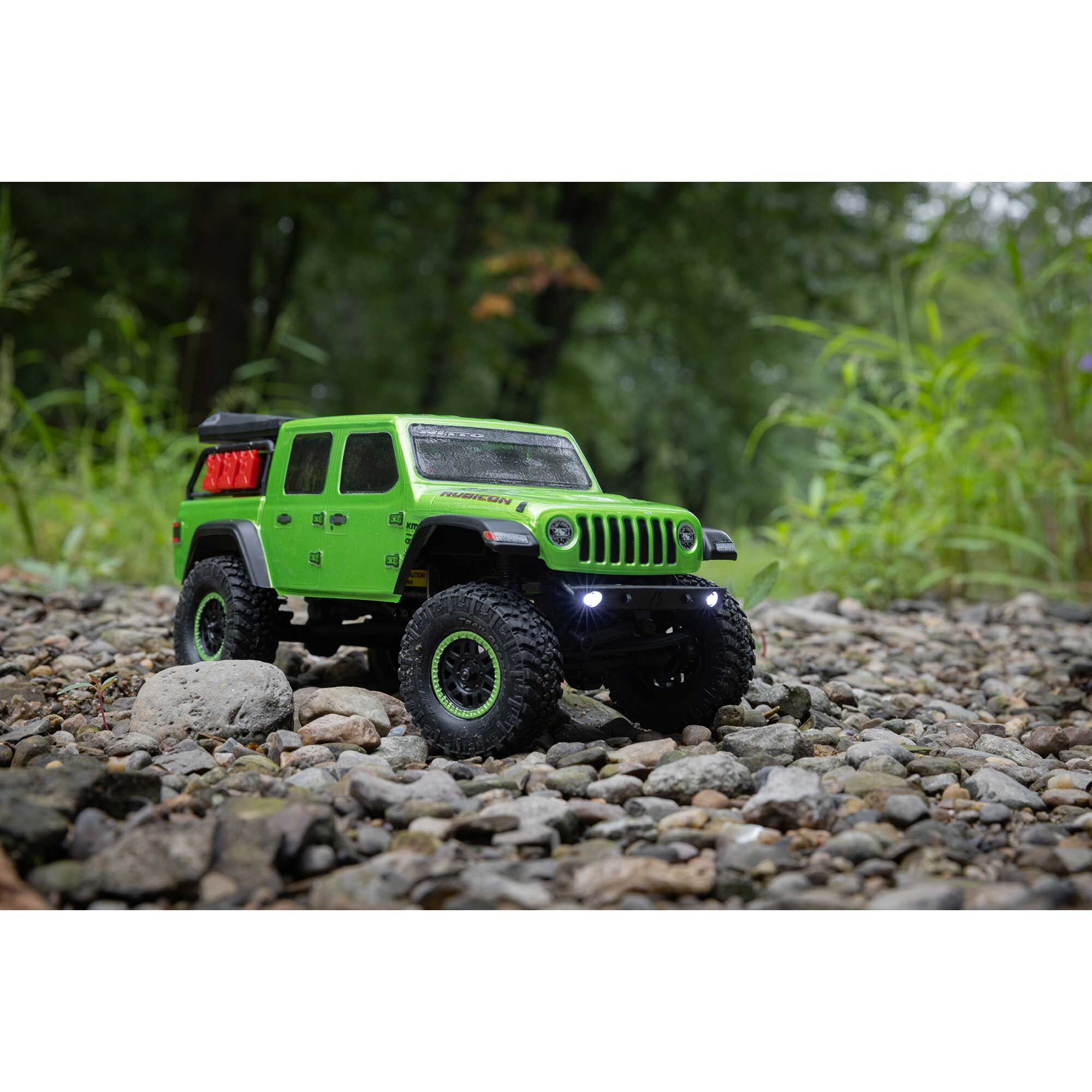 Axial 1/24 SCX24 Jeep JT Gladiator 4X4 RTR Brushed Rock Crawler (Battery & Charger Included), Green