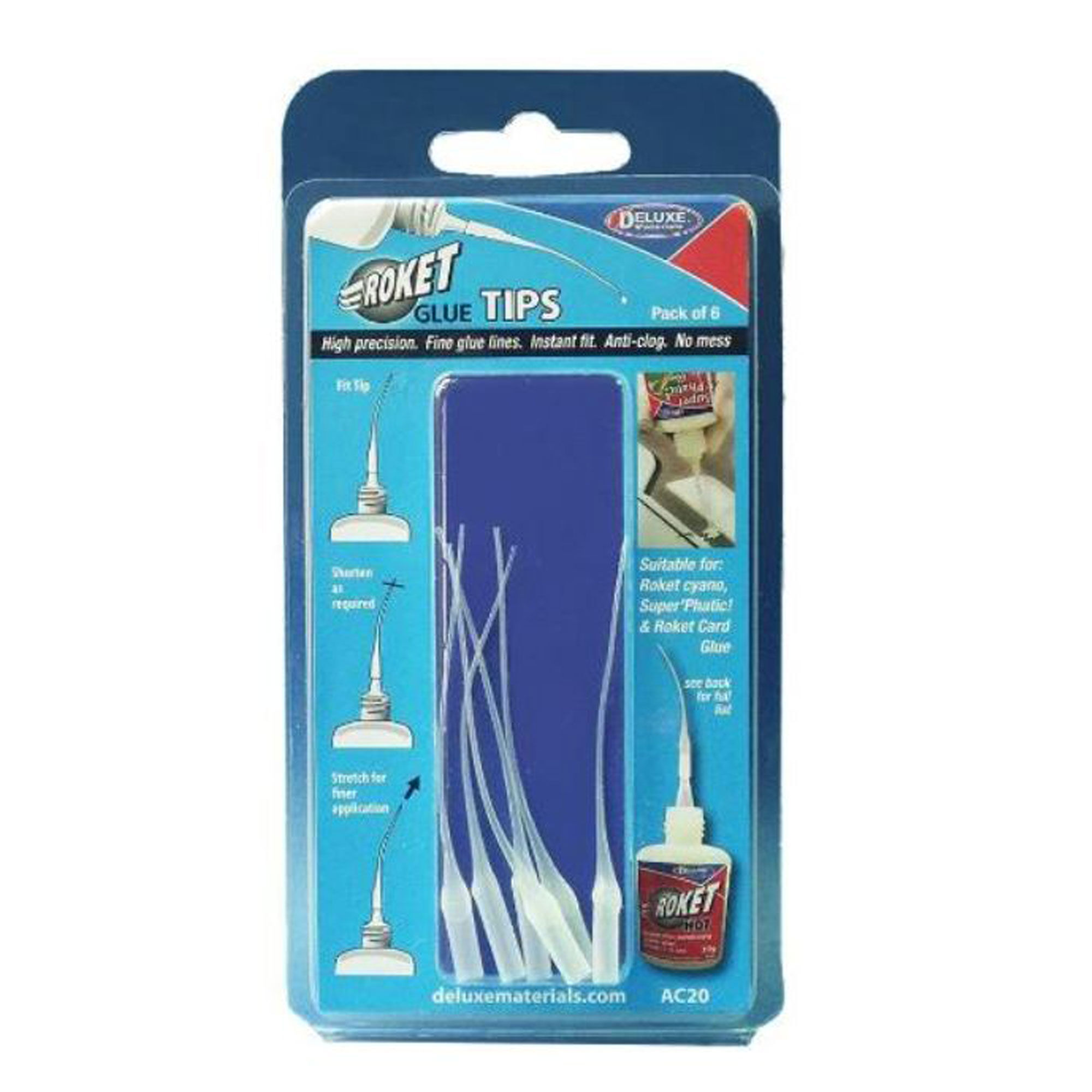 Deluxe Materials Roket Glue Tip (6 pc)