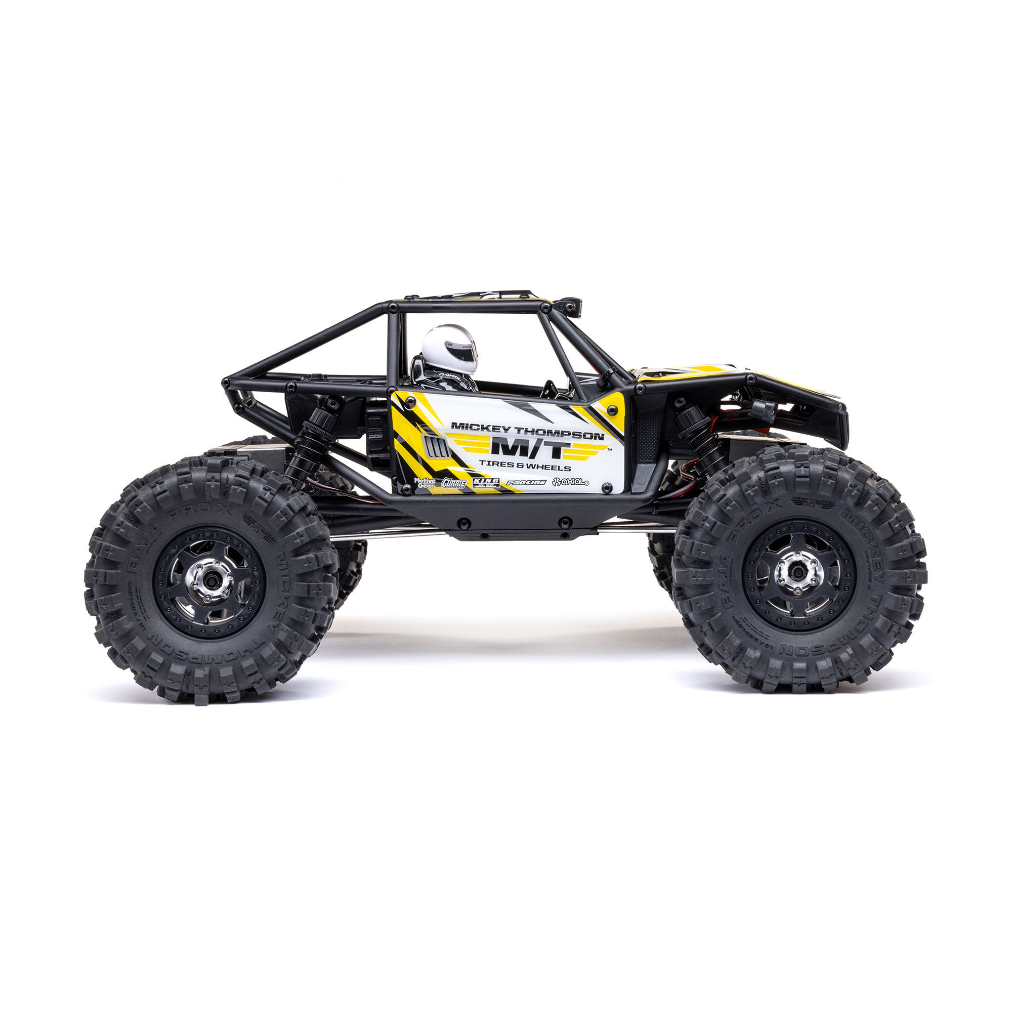 Axial 1/18 UTB18 Capra 4WS 4X4 RTR Brushed Rock Crawler (Battery & Charger Included), Yellow