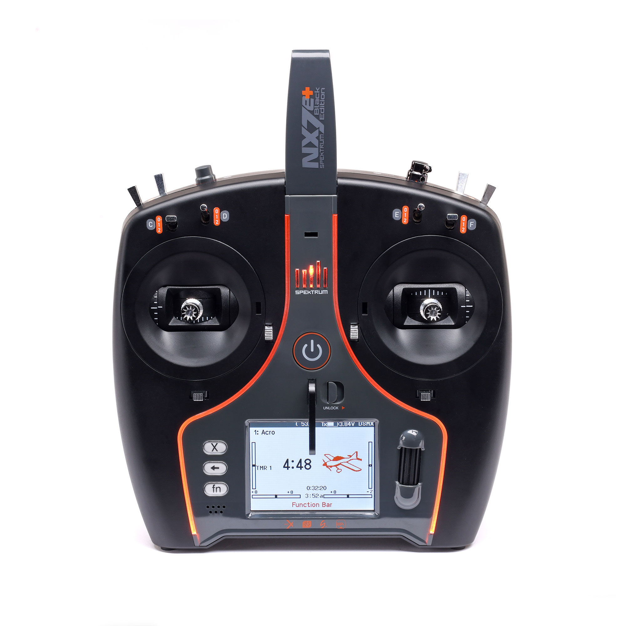 Spektrum NX7e+ 14-Channel DSMX Transmitter Only, Black Edition