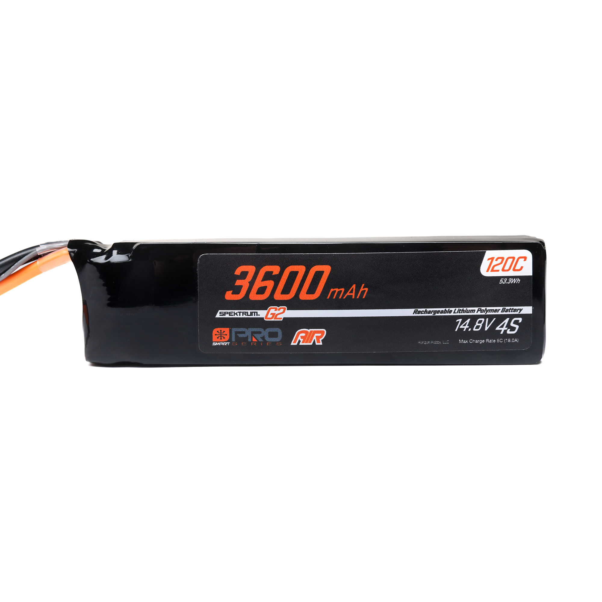 Spektrum Accessories 14.8V 3600mAh 4S 120C Smart G2 Pro Air LiPo Battery: IC3
