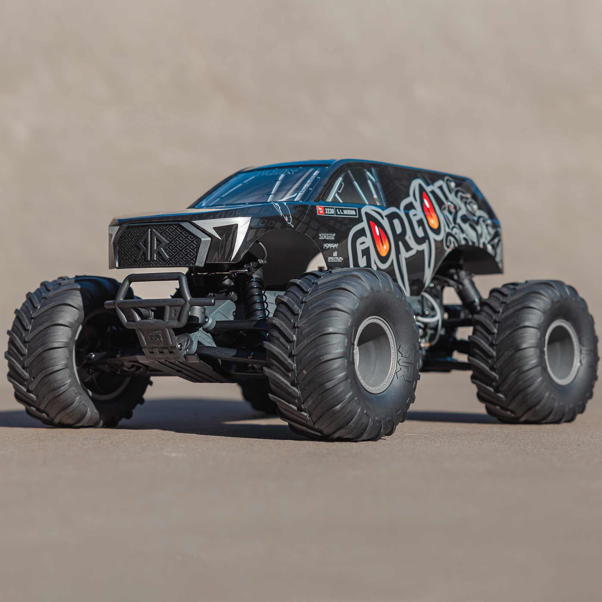 ARRMA 1/10 GORGON 2WD RTA Kit Brushed Monster Truck (Battery & Charger Included), Gun Metal