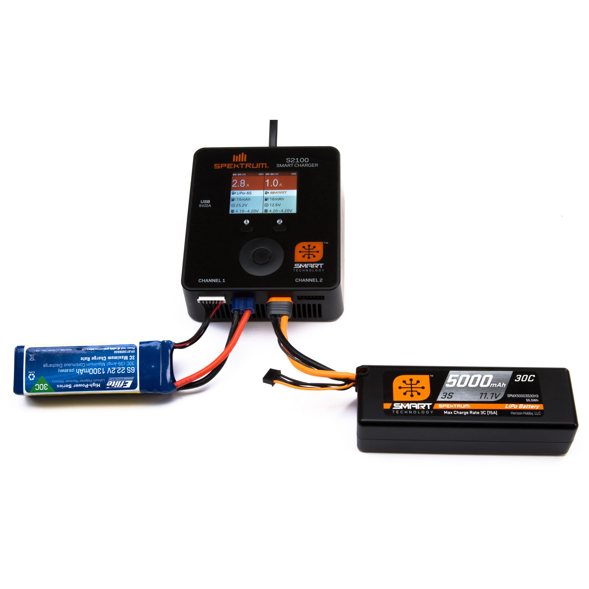 Spektrum Accessories 22.2V 5000mAh 6S 30C Smart LiPo Battery: IC5