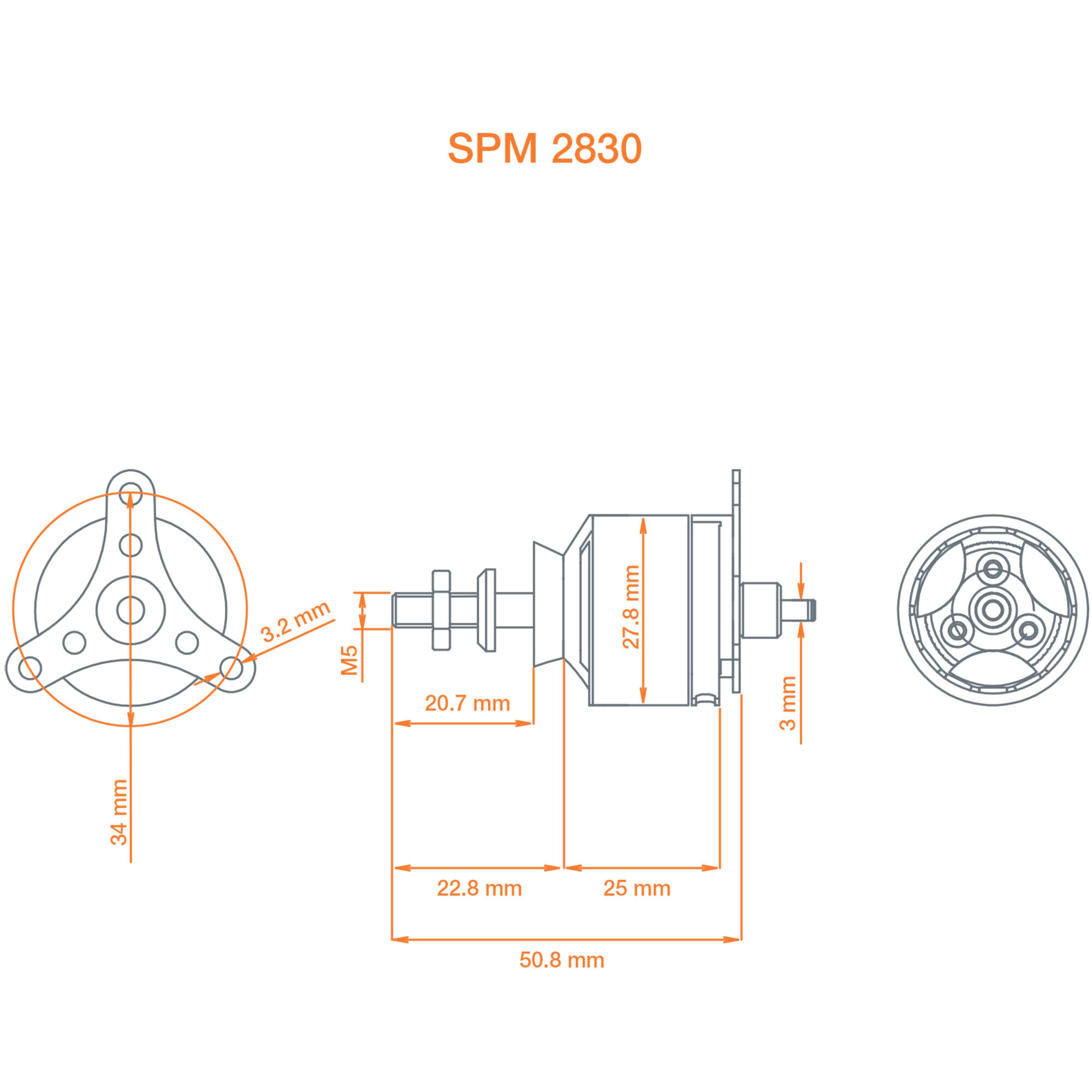 Spektrum Accessories Avian 2830-950Kv Outrunner Brushless Motor