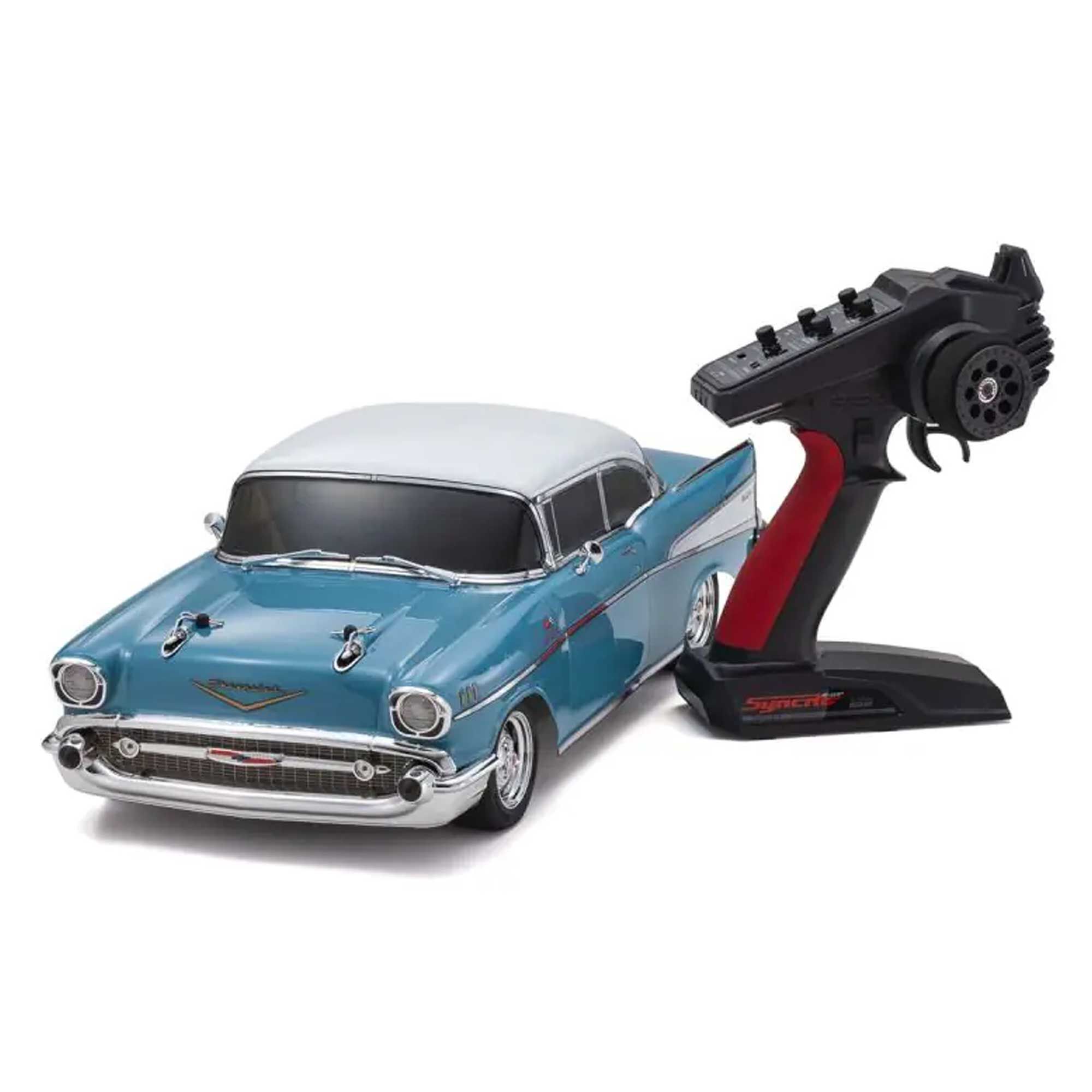 Kyosho 1/10 Chevy Bel Air Coupe Fazer Mk2 4x4 On-Road Touring Car RTR, Turquoise