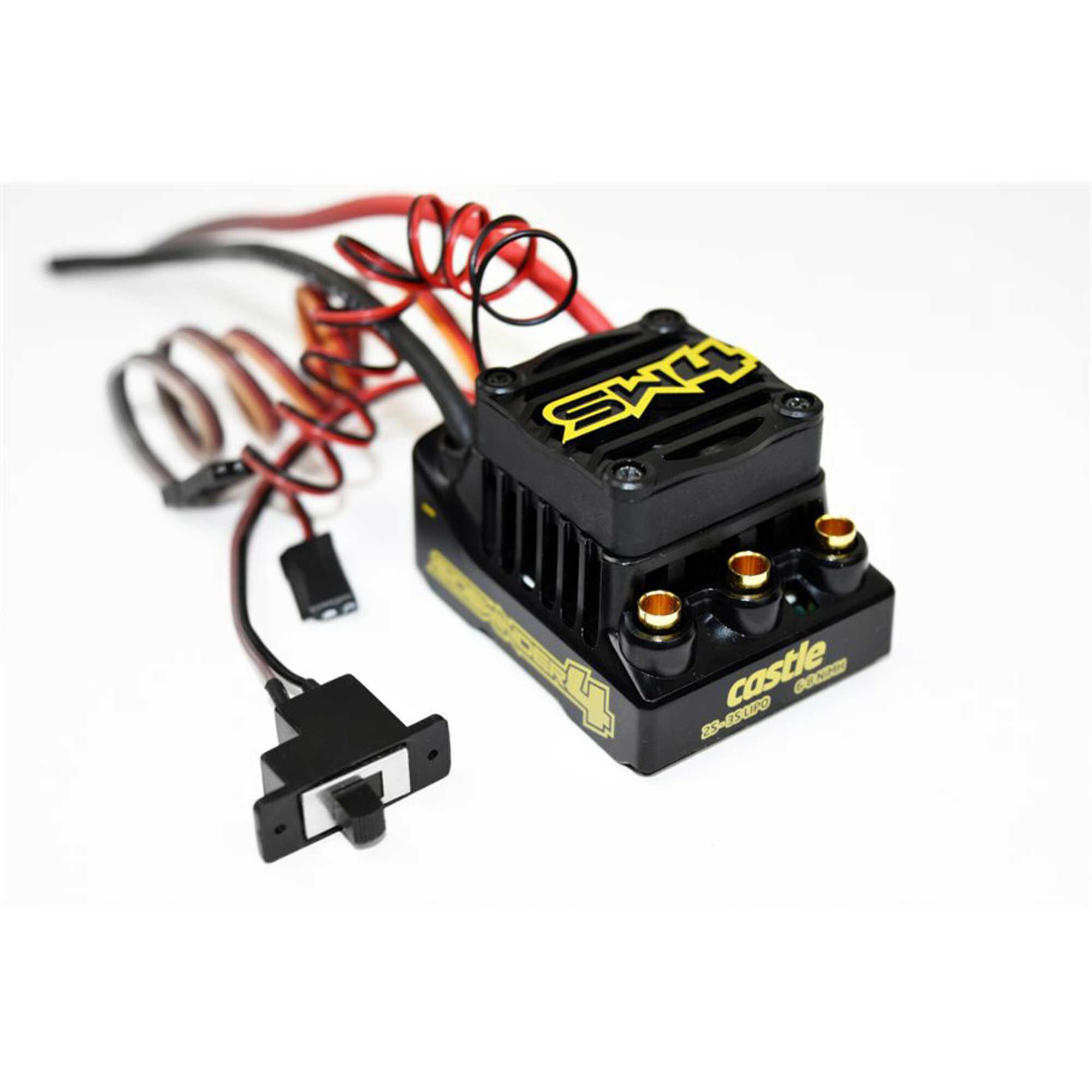Castle Creations Sidewinder 4 Waterproof Sensorless ESC W/1406-6900Kv Sensored Motor Combo