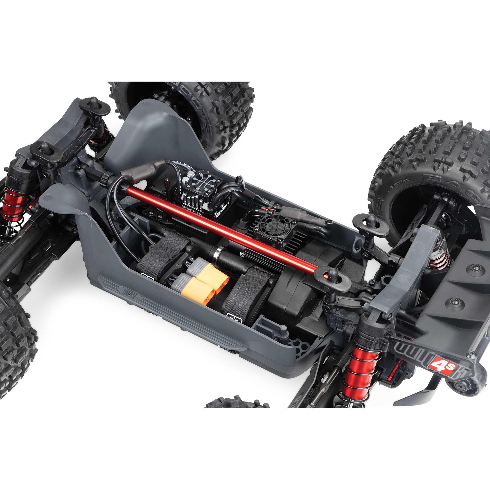 ARRMA 1/10 OUTCAST 4S 4X4 RTR Brushless Stunt Truck, Gun Metal