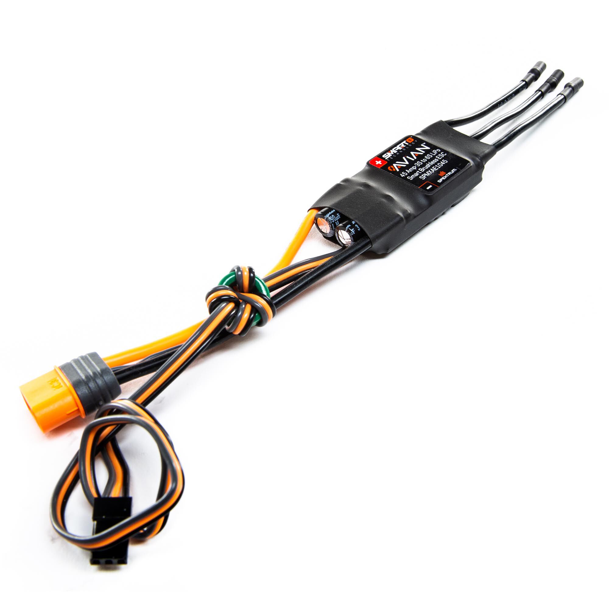 Spektrum Accessories Avian 45-Amp Brushless Smart ESC, 3S-6S