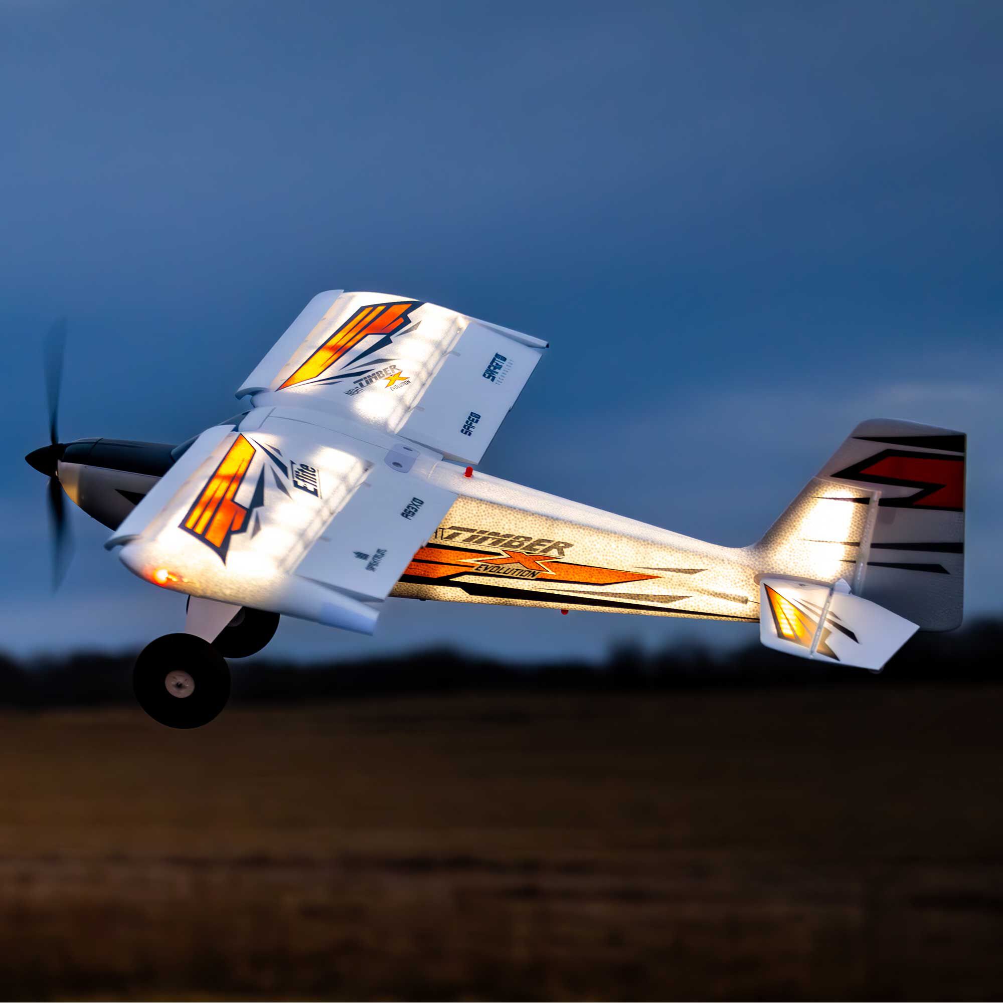 E-flite Night Timber X Evolution 1.2m BNF Basic with AS3X+ and SAFE Select