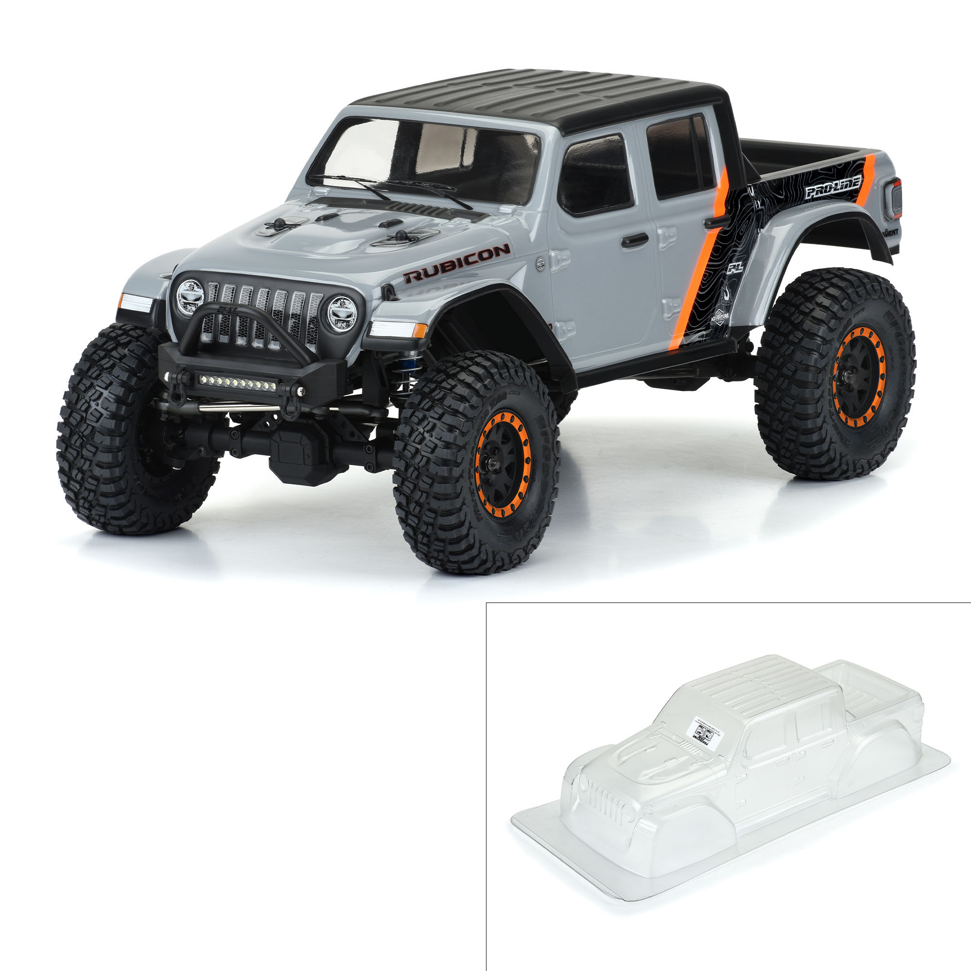 Pro-Line Racing 1/10 2020 Jeep Gladiator Clear Body 12.3" (313mm) Wheelbase Crwlrs