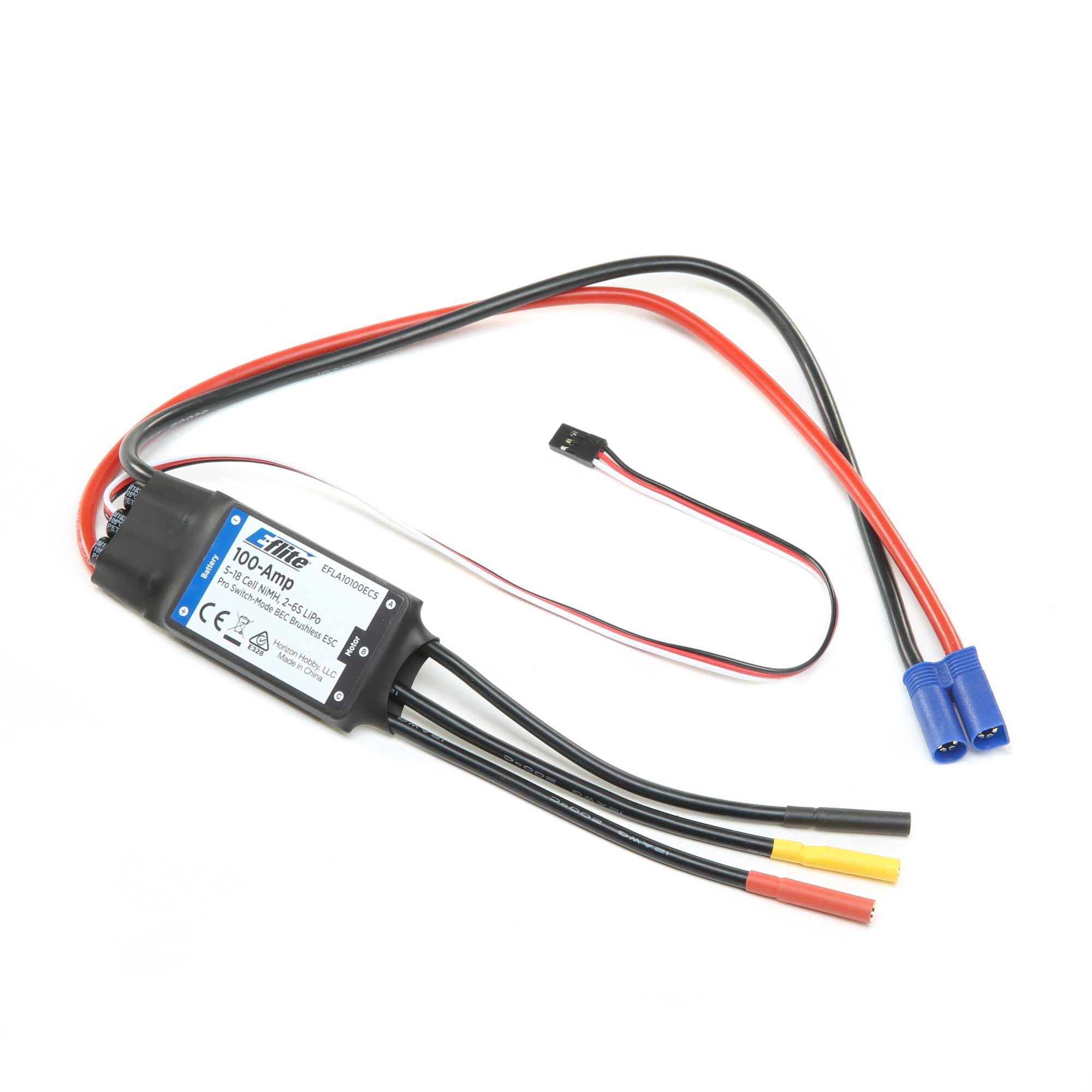 E-flite 100-Amp Pro Switch-Mode BEC Brushless ESC with 270mm Lead: EC5