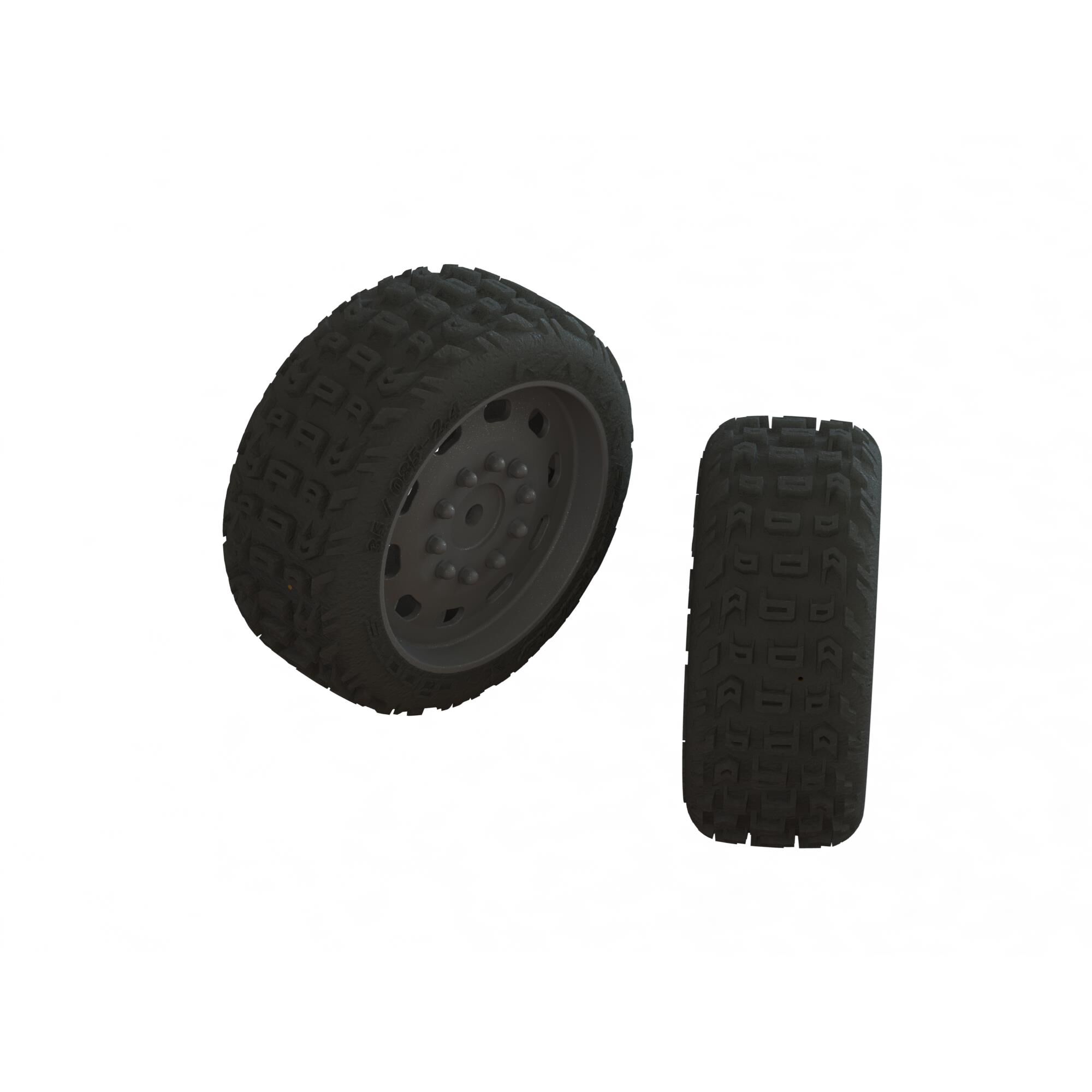 ARRMA dBoots KATAR 35/085 2.4 Tire Set Glued (1 Pair)